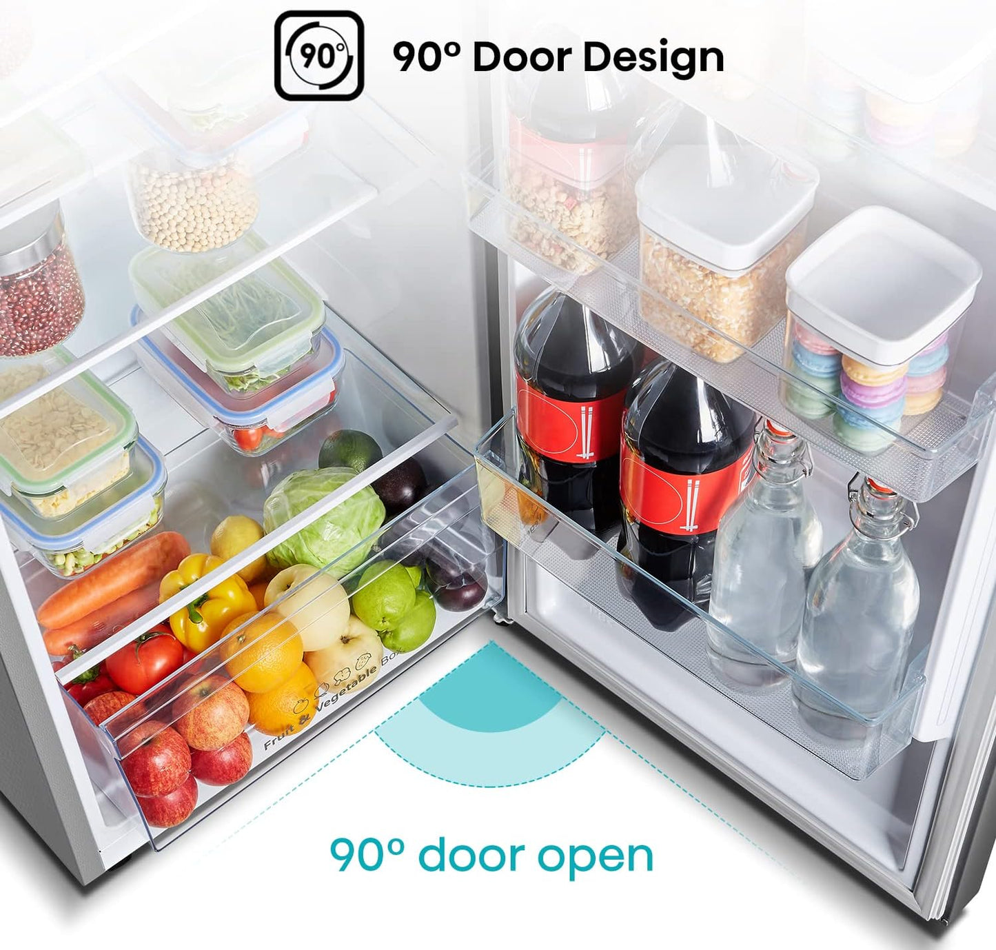Hisense Refrigerator 264 Liter Top Mount Double Door Silver Model Rt264N4Dgn"Min 1 year manufacturer warranty"