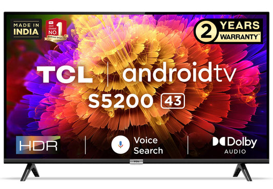 TCL 109 cm (43 inches) Full HD Smart Certified Android LED TV 43S5200 ( Black)