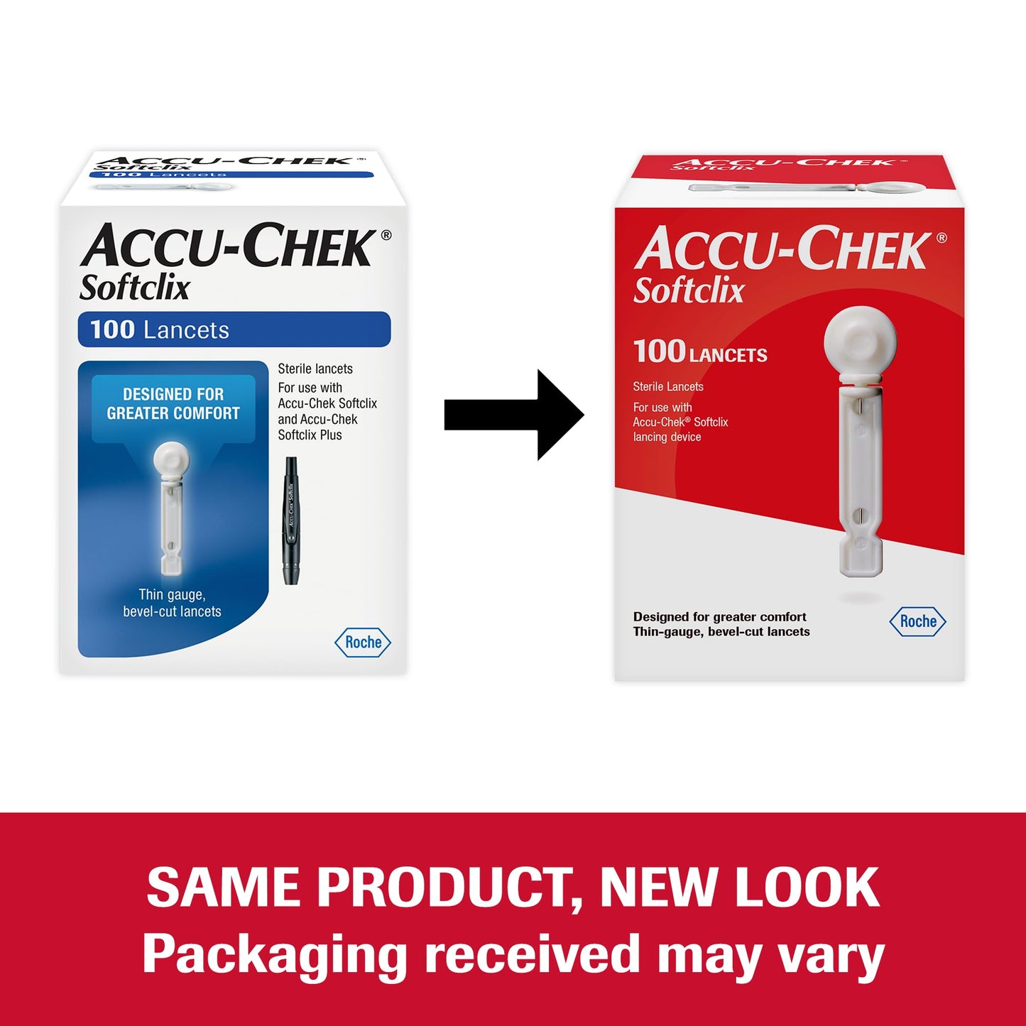 Accu-Chek Softclix Diabetes Lancing Device with 10 Softclix Lancets for Diabetic Blood Glucose Testing (Packaging May Vary)