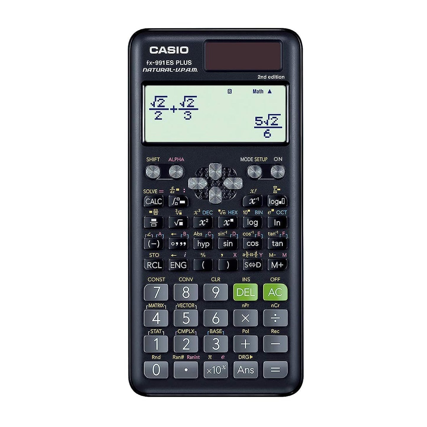Casio FX-991ES Plus-2nd Edition Scientific Calculator, Black