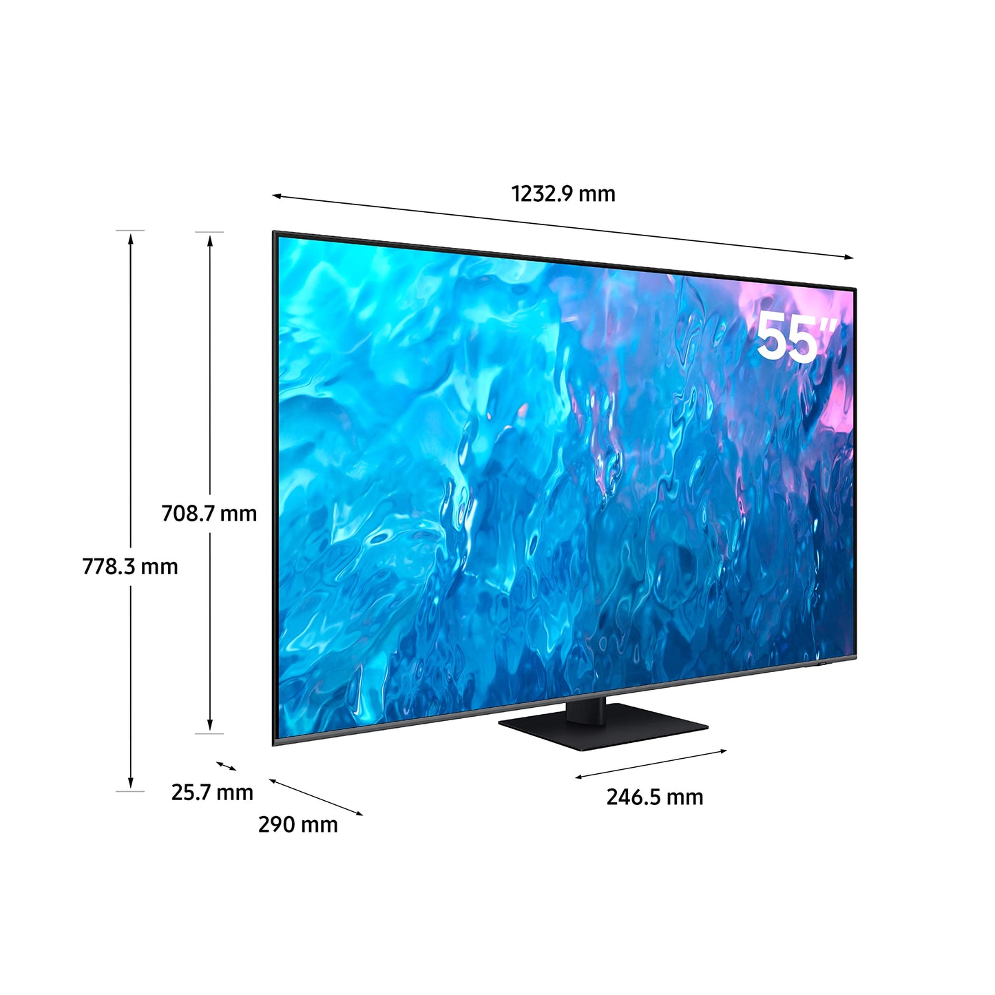 Samsung 55 Inch TV QLED Quantum Processor 4K Motion Enhancemnet HDR10+ -QA55Q70CAUXZN (2023 Model)
