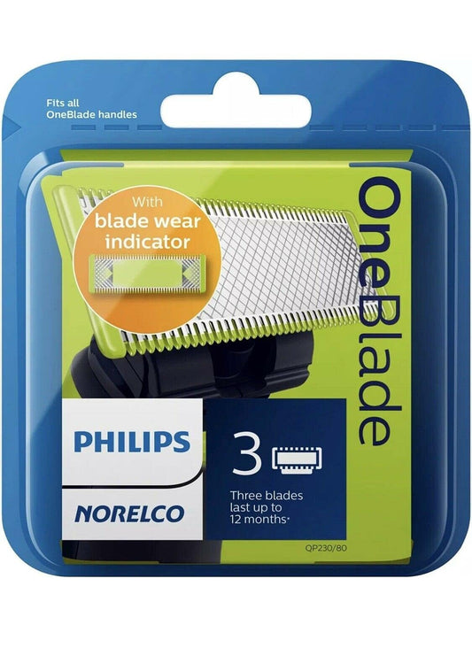 Philips Norelco Oneblade Replacement Blades, 3 Count, Qp230/80