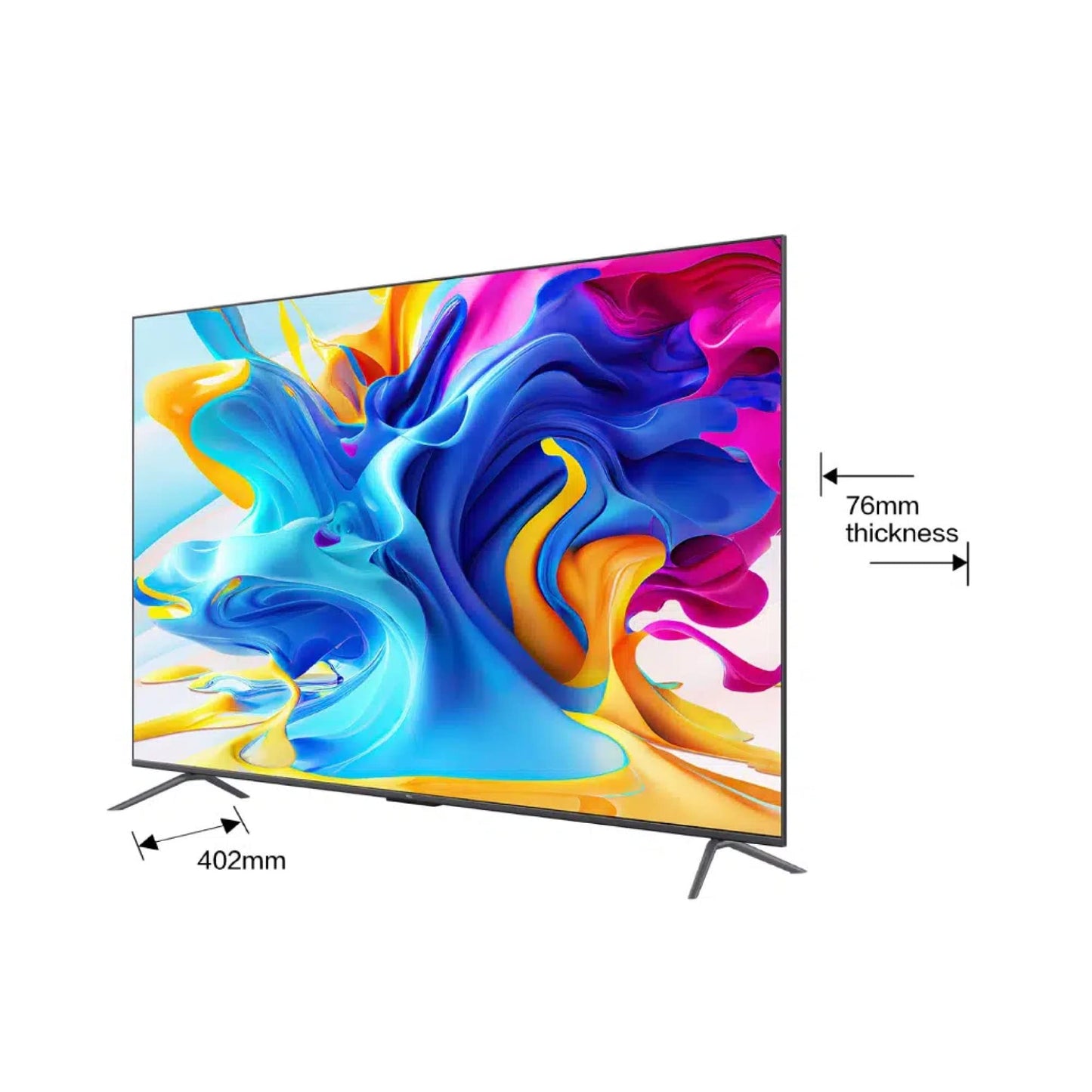 TCL 75 Inch TV 4K QLED Smart TV Dolby Vision Atmos HDR 10+ Game Master Wide Colour Gamut Quantum Dot Technology - 75C645 (2023 Model)