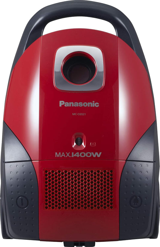 Panasonic Plastic Canister Vacuum Cleaner (Red, 1400 W) - MC-CG520R747