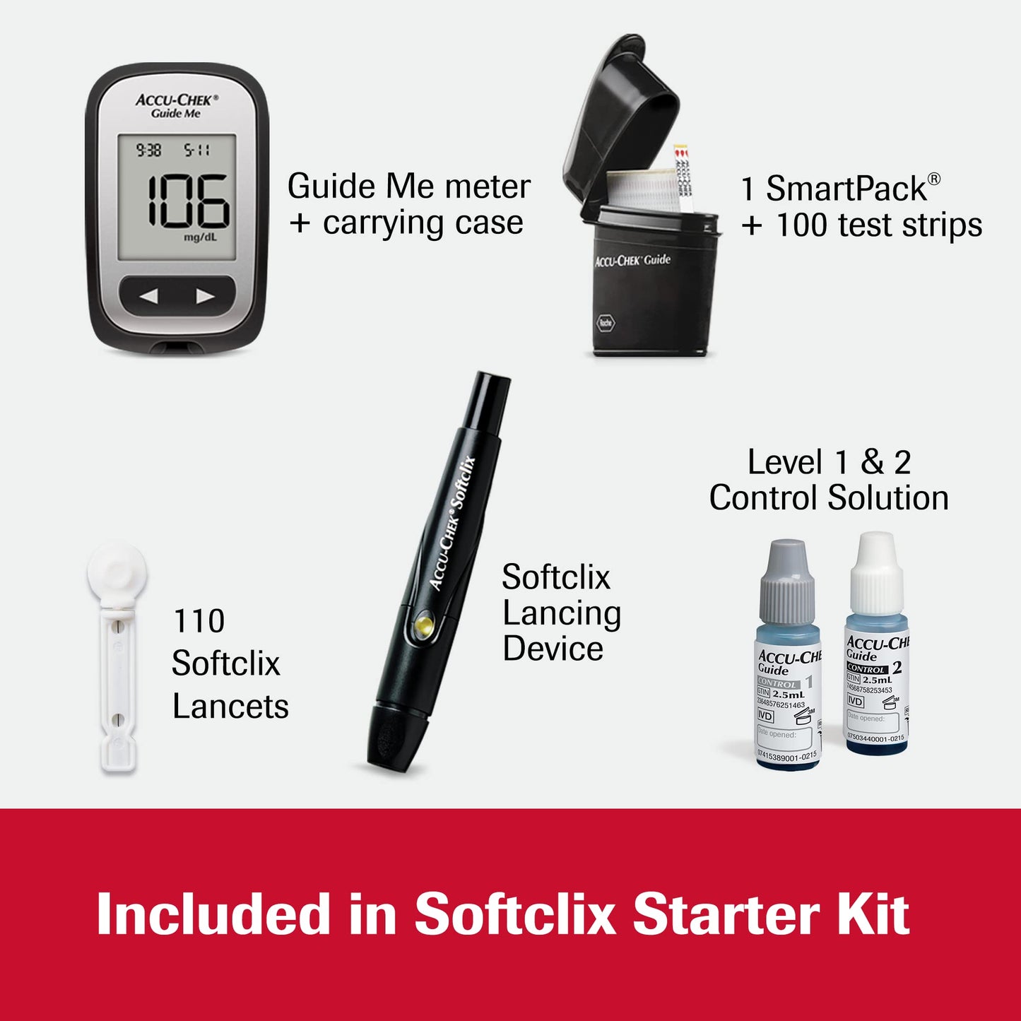 Accu-Chek Softclix Diabetes Lancing Device with 10 Softclix Lancets for Diabetic Blood Glucose Testing (Packaging May Vary)