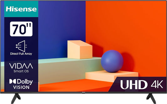 Hisense 70 inch 4K UHD Smart DLED TV - A6K Series