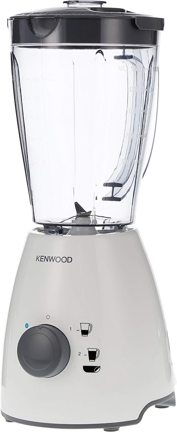 Kenwood Blender Smoothie Maker 400W 1.5L With Grinder Mill, Chopper Ice CrUSh Function Blp10.C0Wh White