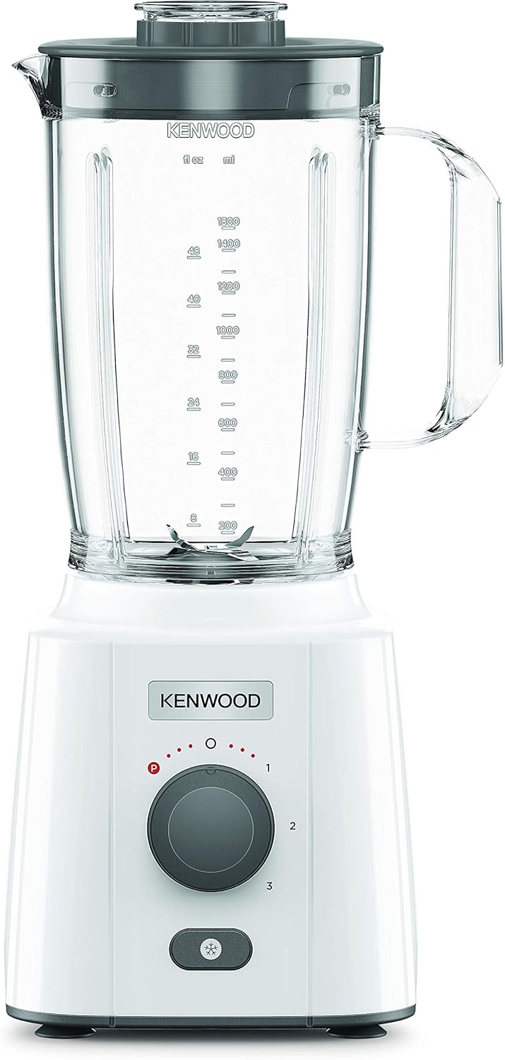 Kenwood Blender 2.0 L Jar 650 Watts With 2 Mill And 1 Extra Jar, White, Blp406Wh