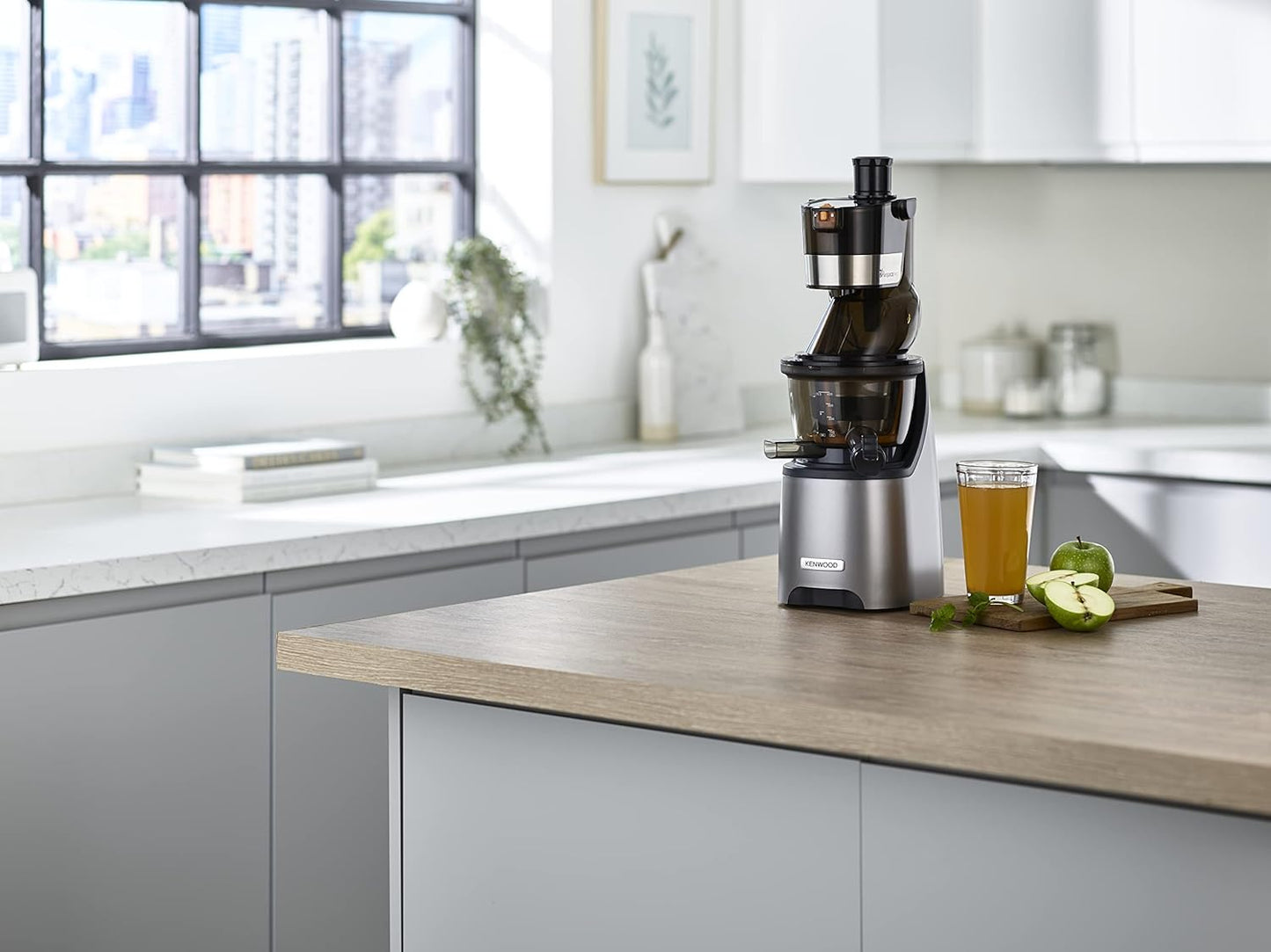 Kenwood Pure Juice Pro Slow Juicer, Metal, Jmm70.000Bk, Silver