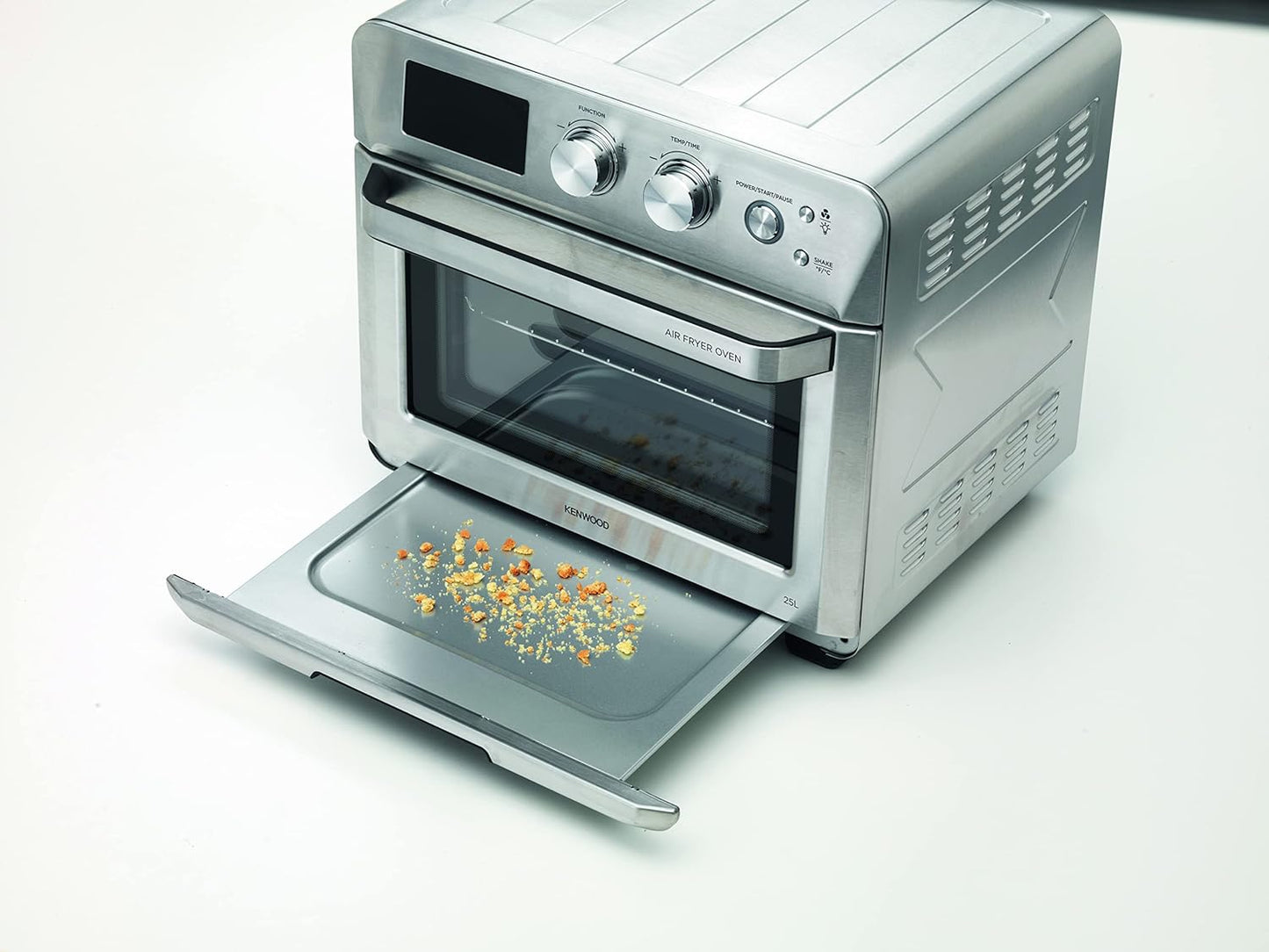 Kenwood 2-in-1 25L Toaster Oven+Air Fryer - Oven Toaster Grill with Large Capacity, Rotisserie Function for Frying, Roasting, Grilling, Broiling, Baking, Browning, Defrosting,Heating MOA25.600BK Black