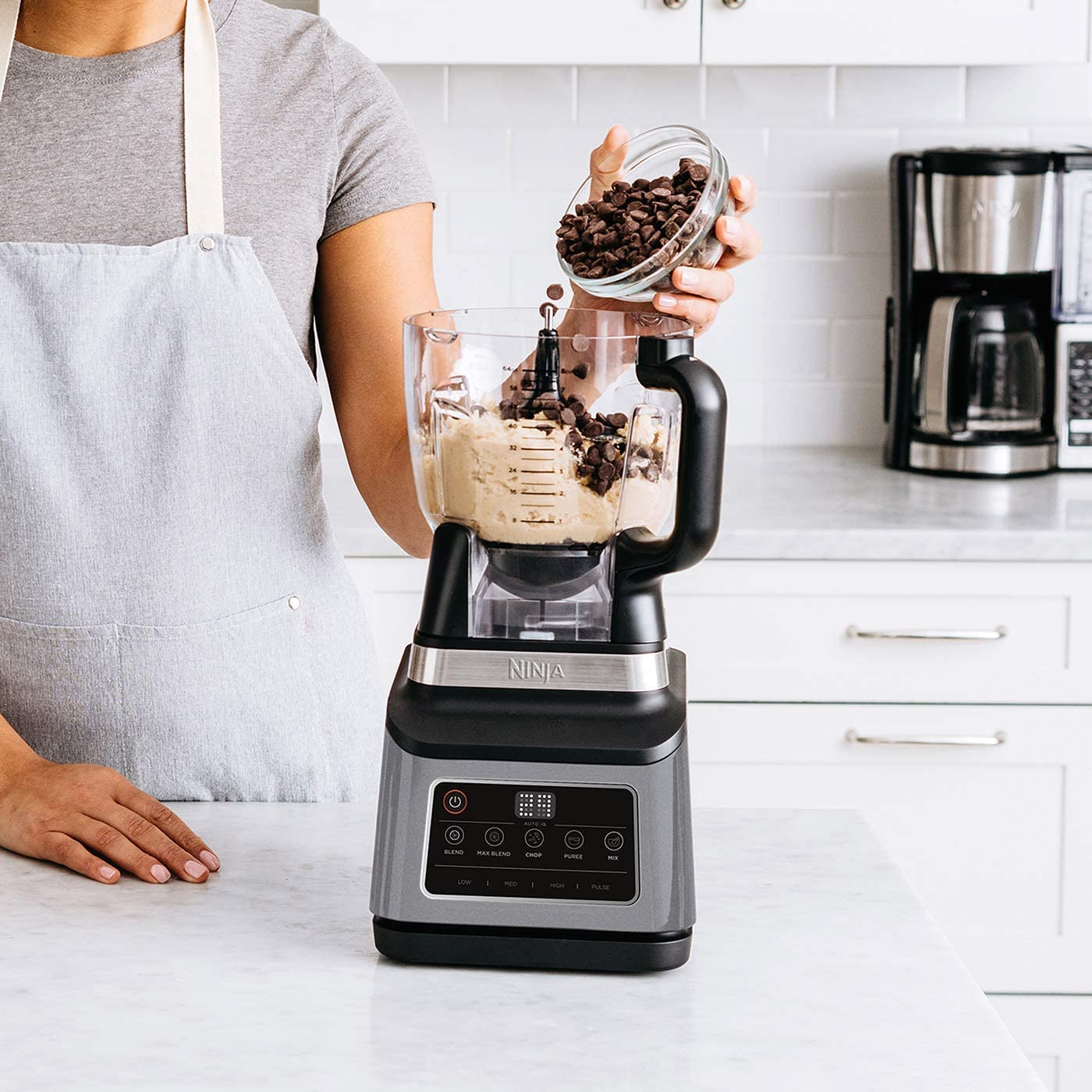 Ninja 3-IN-1 Food Processor 1200 W, ‎Black/Gray, BN801ME