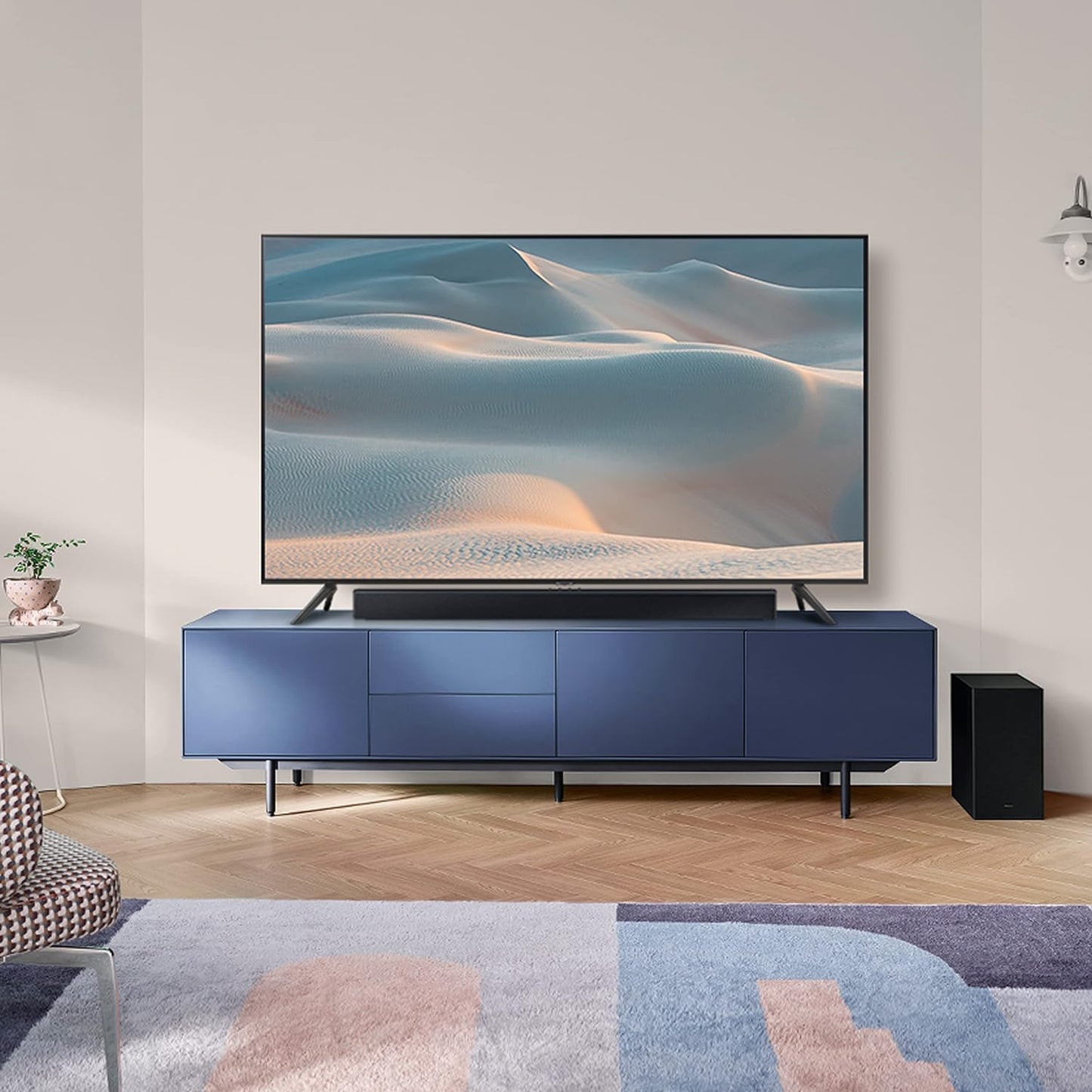 SAMSUNG 2.1CH Wireless Soundbar, with Dolby Atmos, Black, HW-C450/ZN