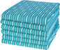 Lavish Touch Brookyn Stripe Kitchen Towel 18x28 inch,100% Cotton