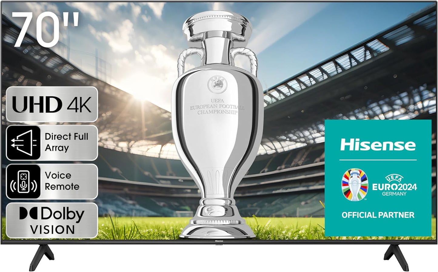 HISENSE QLED Smart TV, 55 Inch E7K with Quantum Dot Colour, Dolby Vision·Atmos, Share to TV, Voice Control and Game Mode VRR ALLM, AI Sports Mode, Youtube, Netflix, Shahid and Anghami,55E7K
