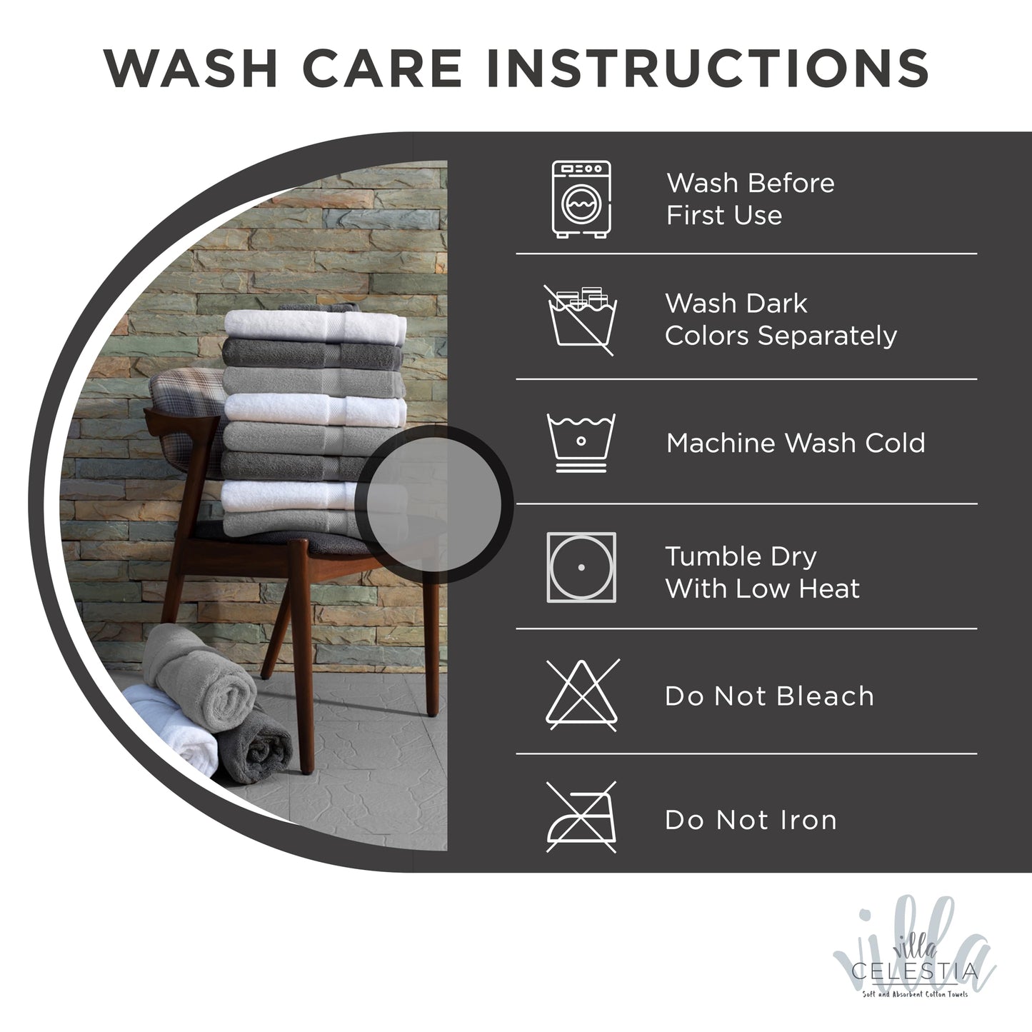 600 GSM 100% Cotton Bath Towels, Grey, Set of 4, Highly Absorbent, Plush, Soft, Quick Dry, 4 Pieces Combed Cotton Luxury Towels for Hotels, Spa, Salon, Bathroom, Dorm, Pack of 4