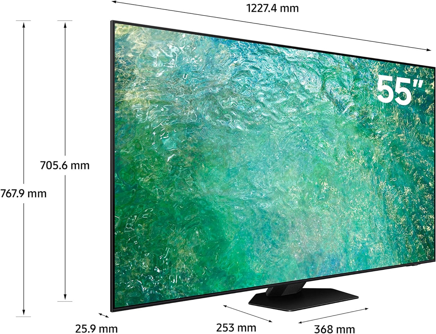 Samsung 65 Inch TV Crystal UHD 4K Crystal Processor 4K Airslim Dynamic Crystal Color - UA65CU8000UXZN (2023 Model)