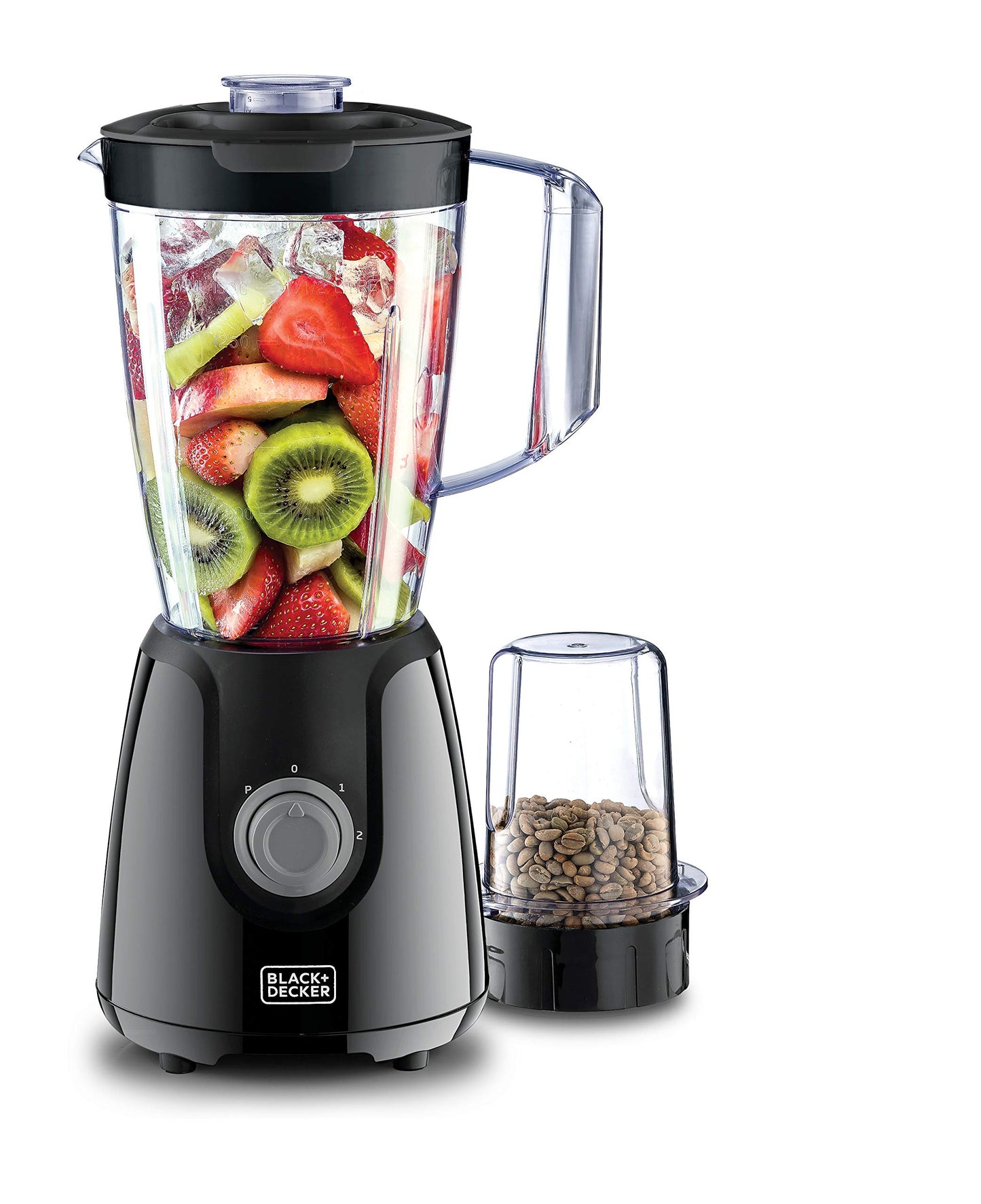Black+Decker Blender With Grinder Mill Plus Extra Blender Jar Bx430J-B5 - Black, 400 W
