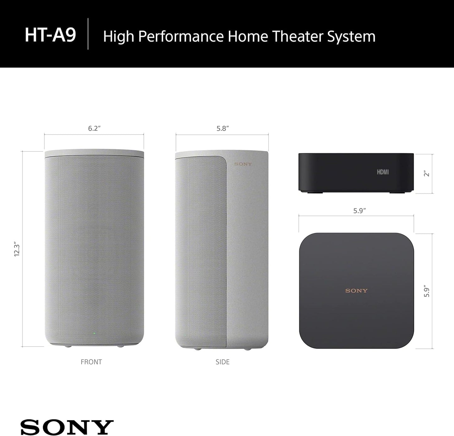 Sony HT-A3000 3.1ch Dolby Atmos Soundbar Surround Sound Home Theater with DTS:X Works with Google Assistant