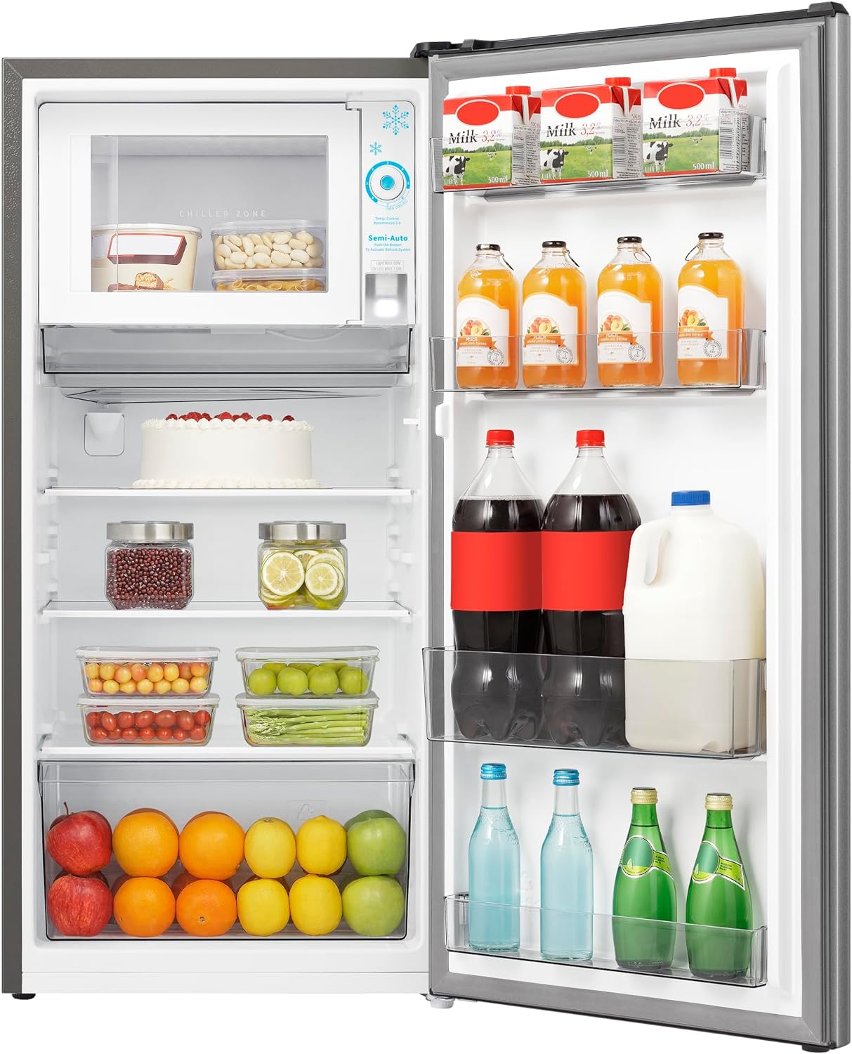 HIsense 198 Liter Single Door Refrigerator Silver Model RR198NS "Min 1 year manufacturer warranty"