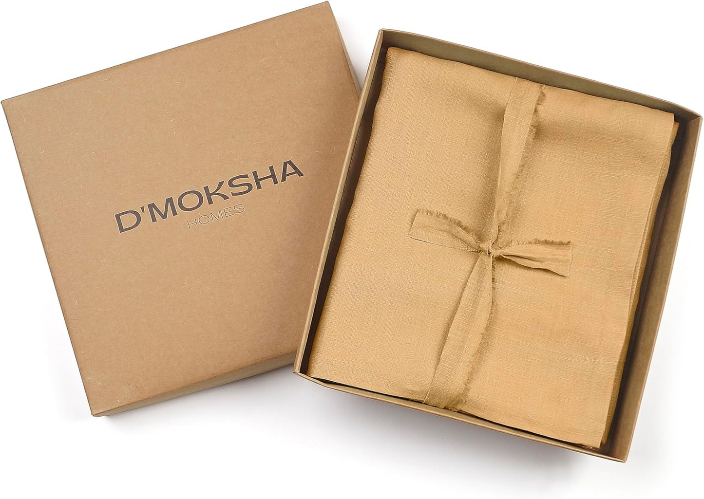 D'Moksha Homes Charcoal Grey Linen Curtain 52 x 96 Inch - Light Filtering Rod Pocket Curtain 96 Inch 1 Panel - 100% Pure Linen European Flax Window Treatment Panel for Living Room, Bedroom