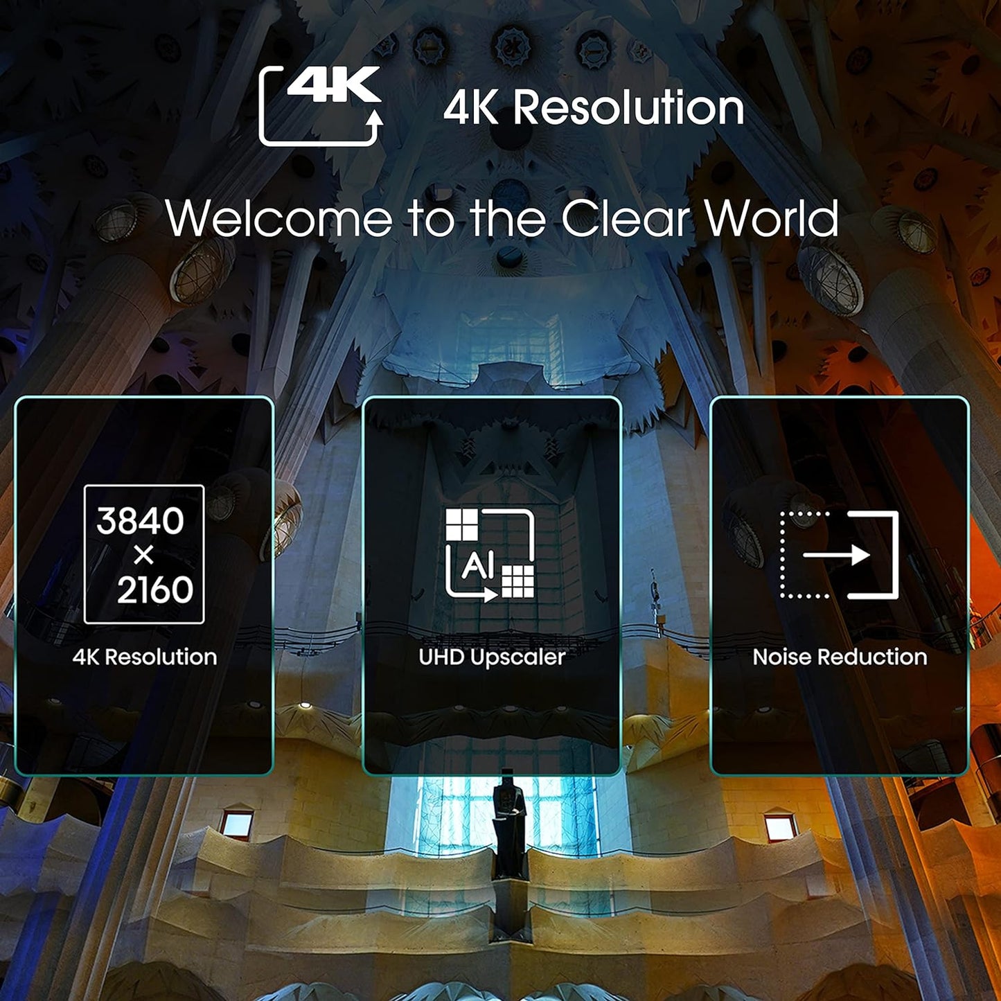 Hisense 58 Inch TV 4K UHD Smart TV with Dolby Vision HDR DTS Virtual X Youtube Netflix Prime Shahid Freeview Bluetooth and WiFi - 58A61GD1 (2021)