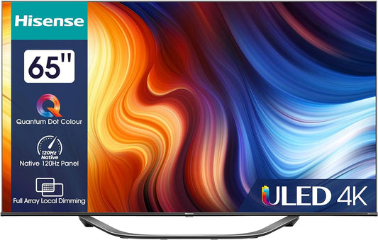 HISENSE U6H (65 Inch) 4K HDR10+ and Quantum Dot ULED Smart TV with YouTube, Netflix, Prime Video VIDAA TV and VIDAA Voice (2022 NEW)