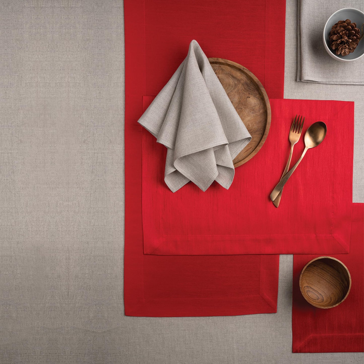 D'Moksha Homes Wine Red Table Runner 14 x 48 Inch - Vegan Silk, Elegant Wine Red Silk Table Runner 48 inch - Machine Washable for Coffee Tables, Fall, Halloween - 100% Cruelty Free, Recycled Fabric