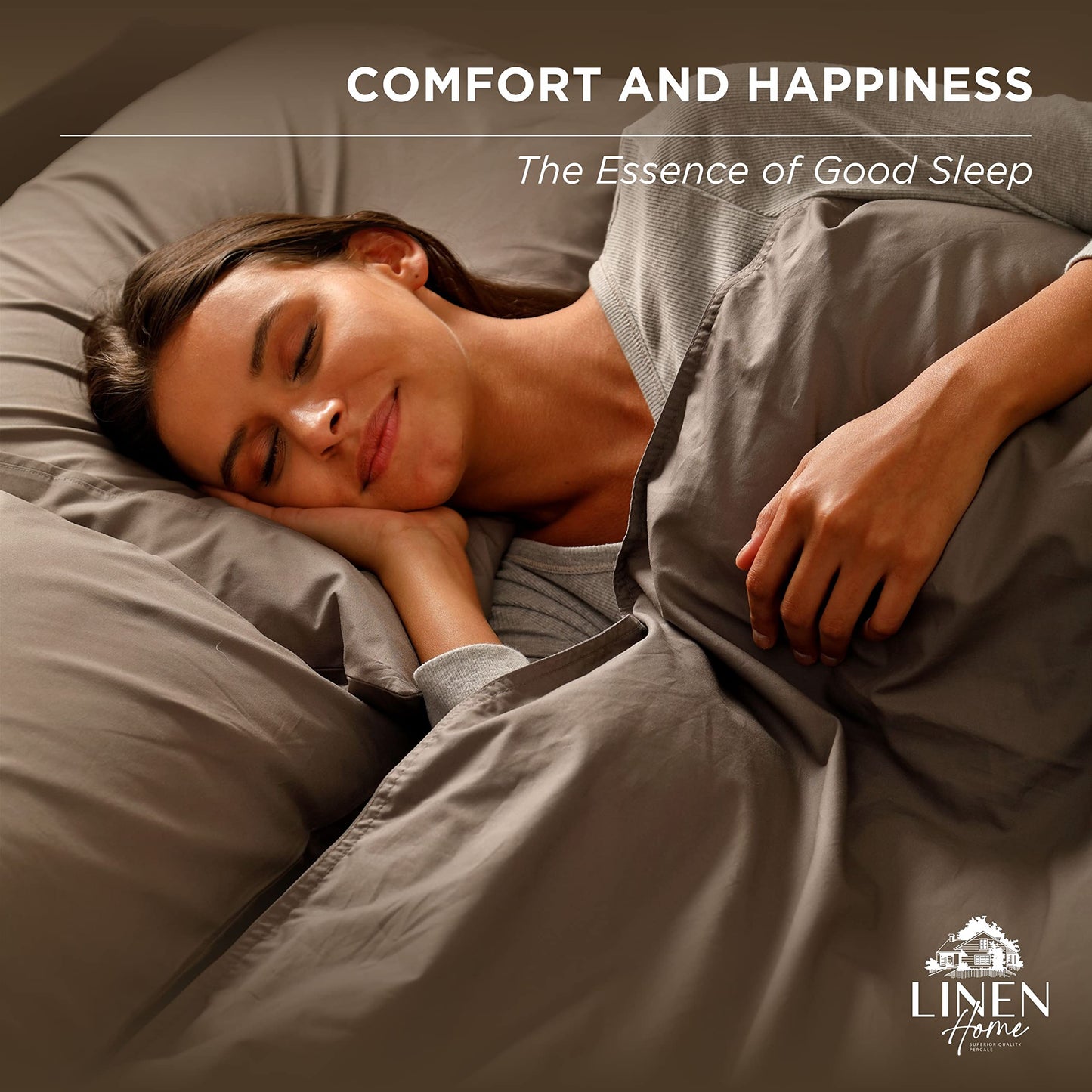 Linen Home 600 Thread Count Queen Pillowcase Set | 100% Long-Staple Cotton Pillow Cases | Soft & Smooth Luxury Satin Set of 2 Pillowcases | 4 Inch Z Hem | Baby Blue