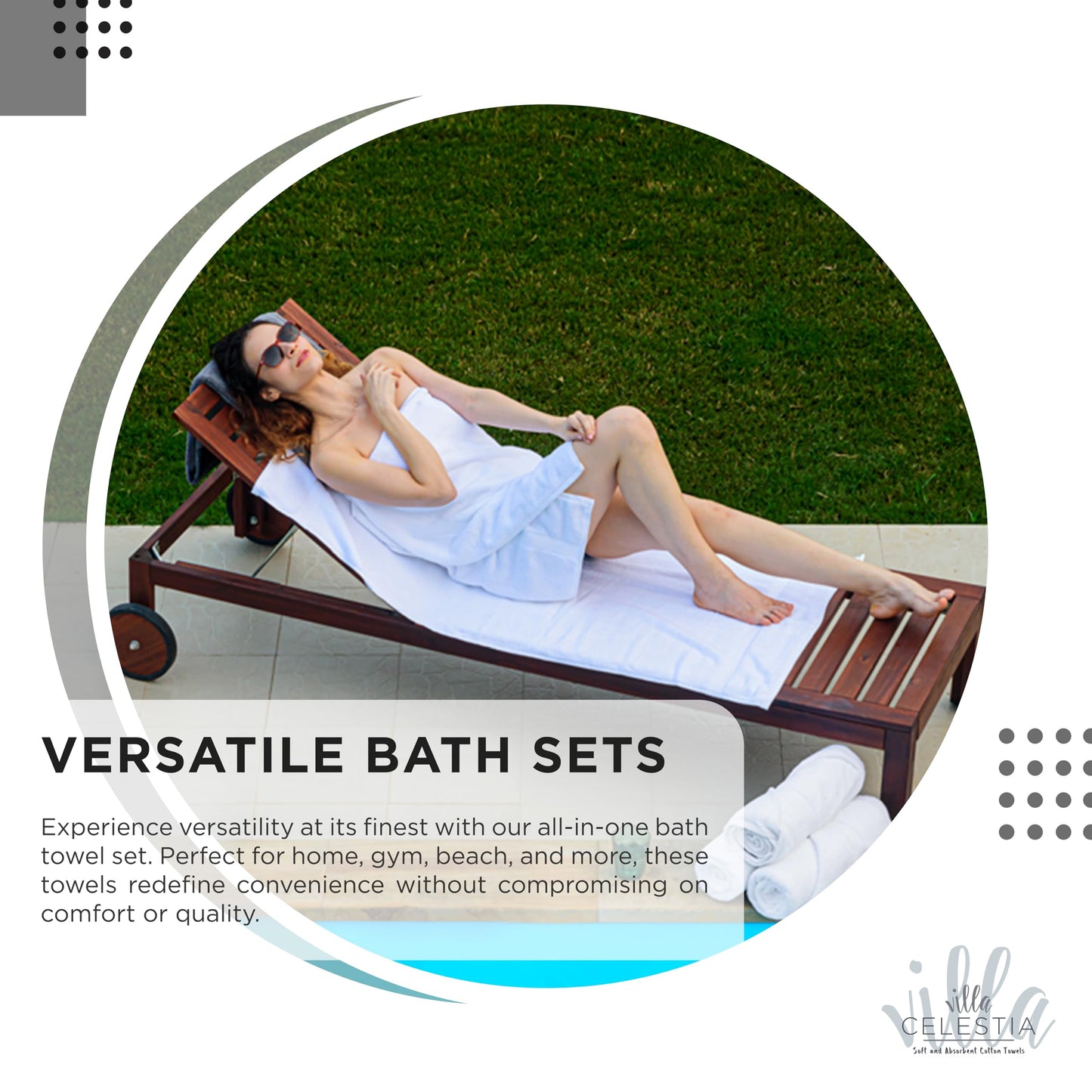 100% Cotton Bath Towel Set of 18-4 Bath Towels, 6 Hand Towels, 8 Wash Cloths, Sustainable, Soft, Highly Absorbent, Combed Cotton 18 Piece Set for Hotels, Spa, Bathroom, Dorm, Blue
