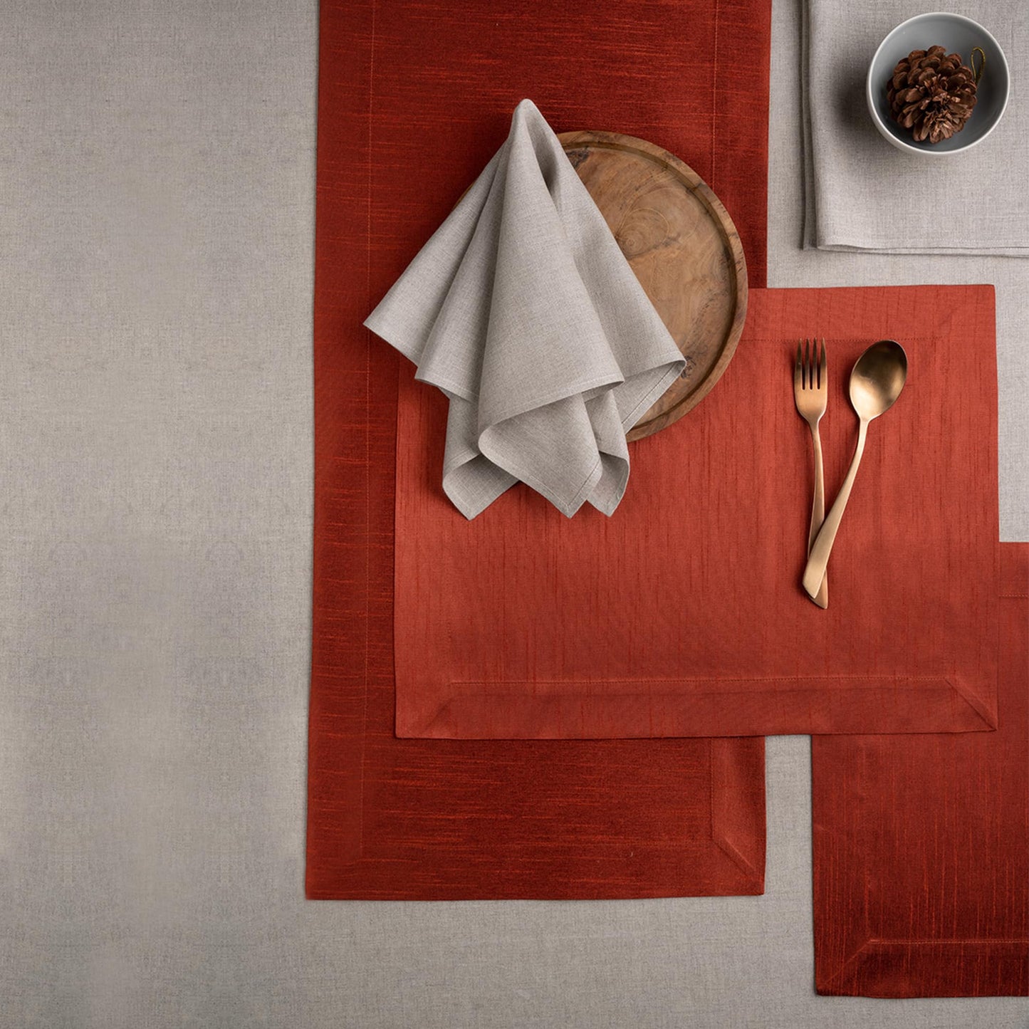 D'Moksha Homes Wine Red Table Runner 14 x 48 Inch - Vegan Silk, Elegant Wine Red Silk Table Runner 48 inch - Machine Washable for Coffee Tables, Fall, Halloween - 100% Cruelty Free, Recycled Fabric