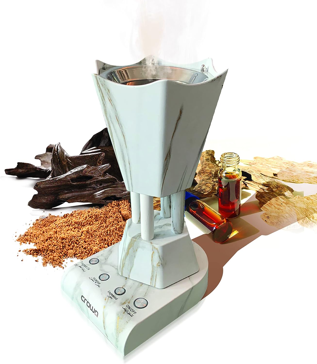 Crownline Ib 251 Electric Incense Burner 220 240 V, 50 60 Hz, 300 360 W, Marble Finished Design"Min 1 year manufacturer warranty"