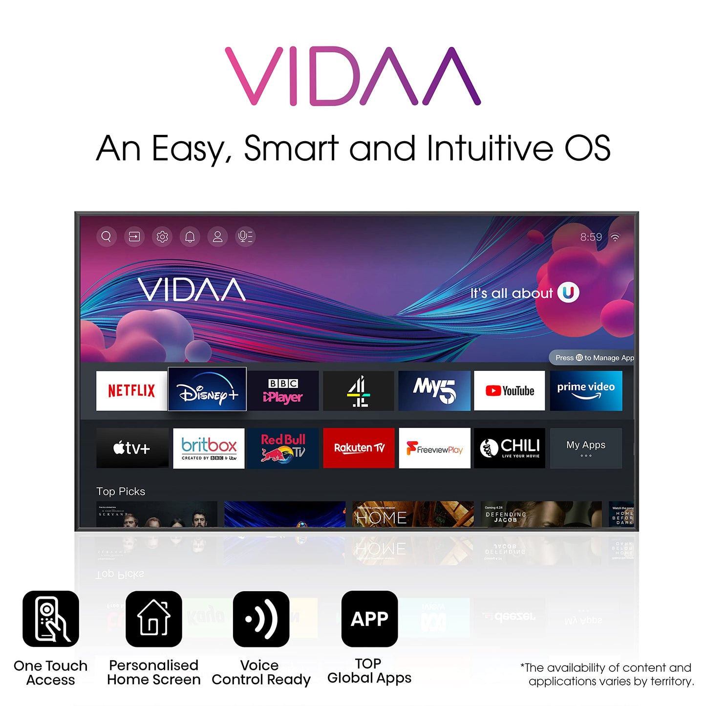 Hisense 32 Inch TV FHD Smart TV With Netflix Youtube Prime Video Dolyby Audio & Bezelless Design Model - 32A4HAE (2022-23)