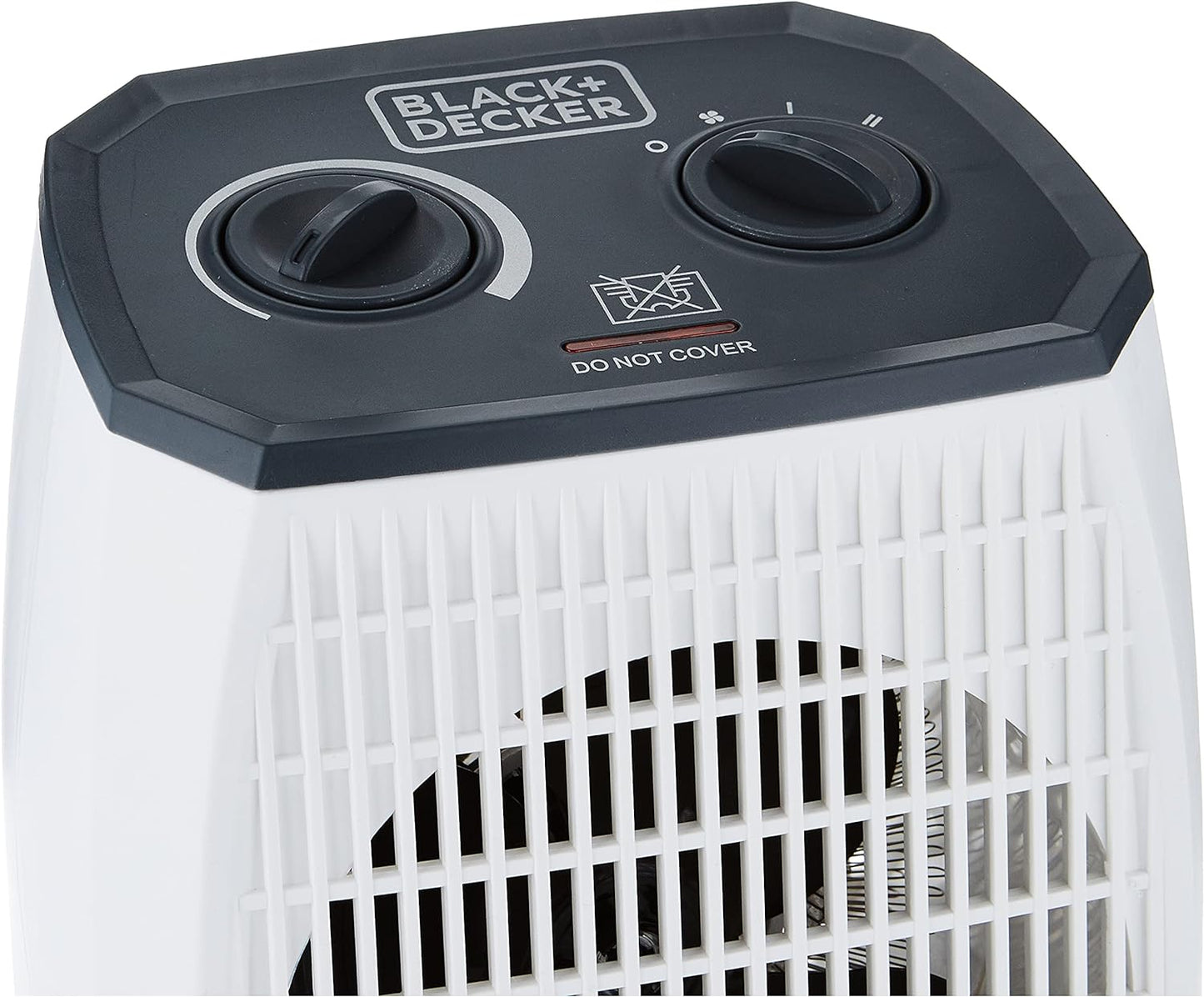 Black+Decker 2400W Horizontal Fan Heater, White, Hx230-B5, 1
