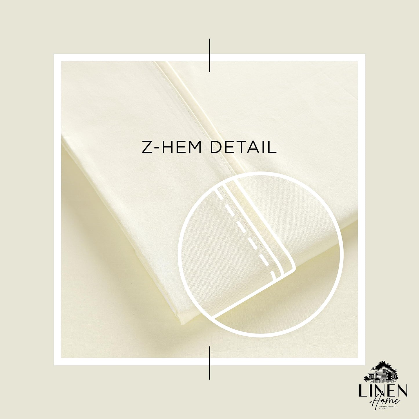 Linen Home 100% Cotton Percale 1 Flat Sheet, Full Size - Crisp, Cool and Strong Bed Linen, Luxury Breathable Sheet, Pastel Turk