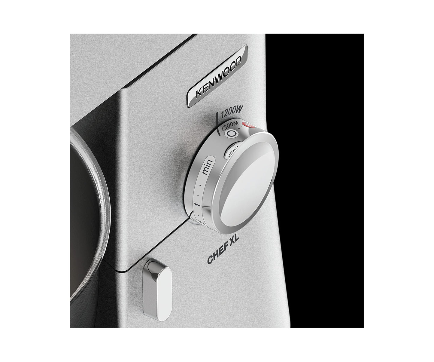 KENWOOD Stand Mixer Kitchen Machine Metal Body CHEF XL 1200W with 6.7L Stainless Steel Bowl, K-Beater, Whisk, Dough Hook, Blender KVL4110S Silver