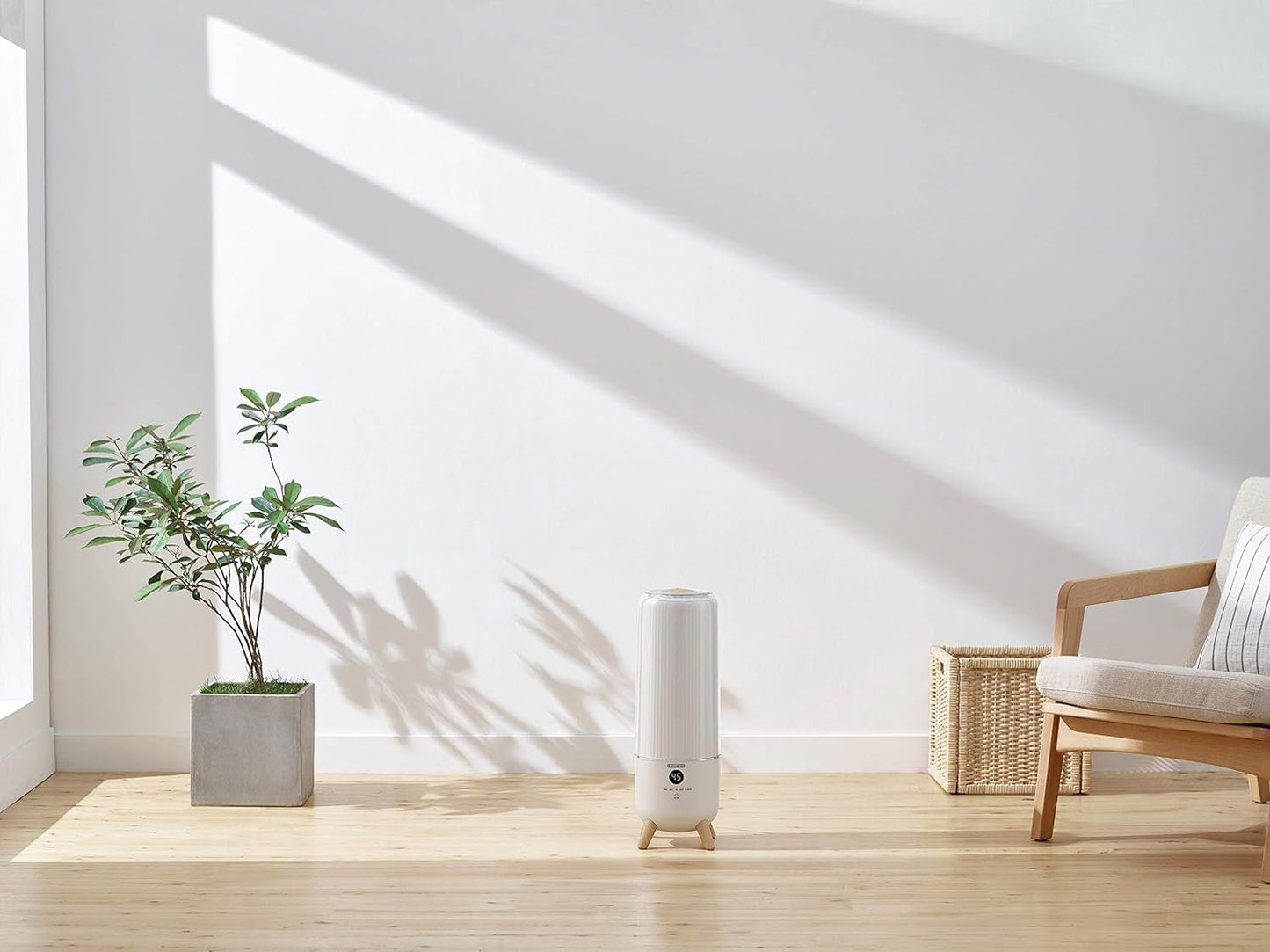 BLACK+DECKER Air Humidifier 25W 5L Coverage 430sqft, Ultrasonic System With Mist Level Control Auto Shutoff and Water Indicator That Removes Impurities From The HM5000-B5