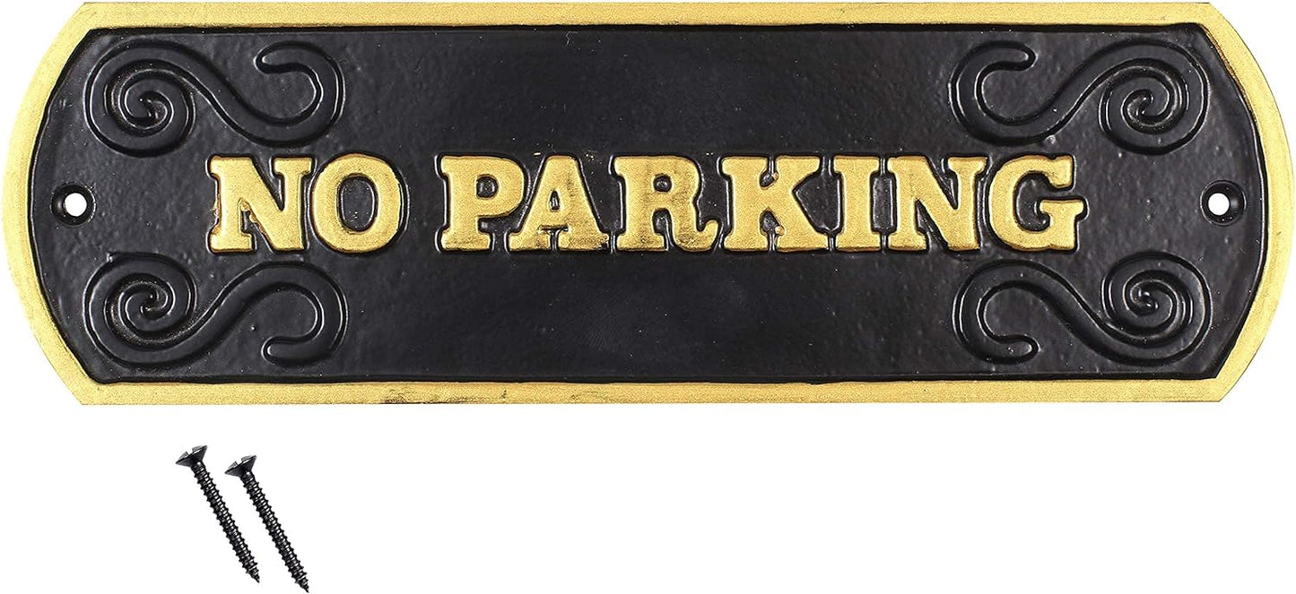 Cast Iron Gate Sign, Door Sign, Plaques, Mounting hardware included