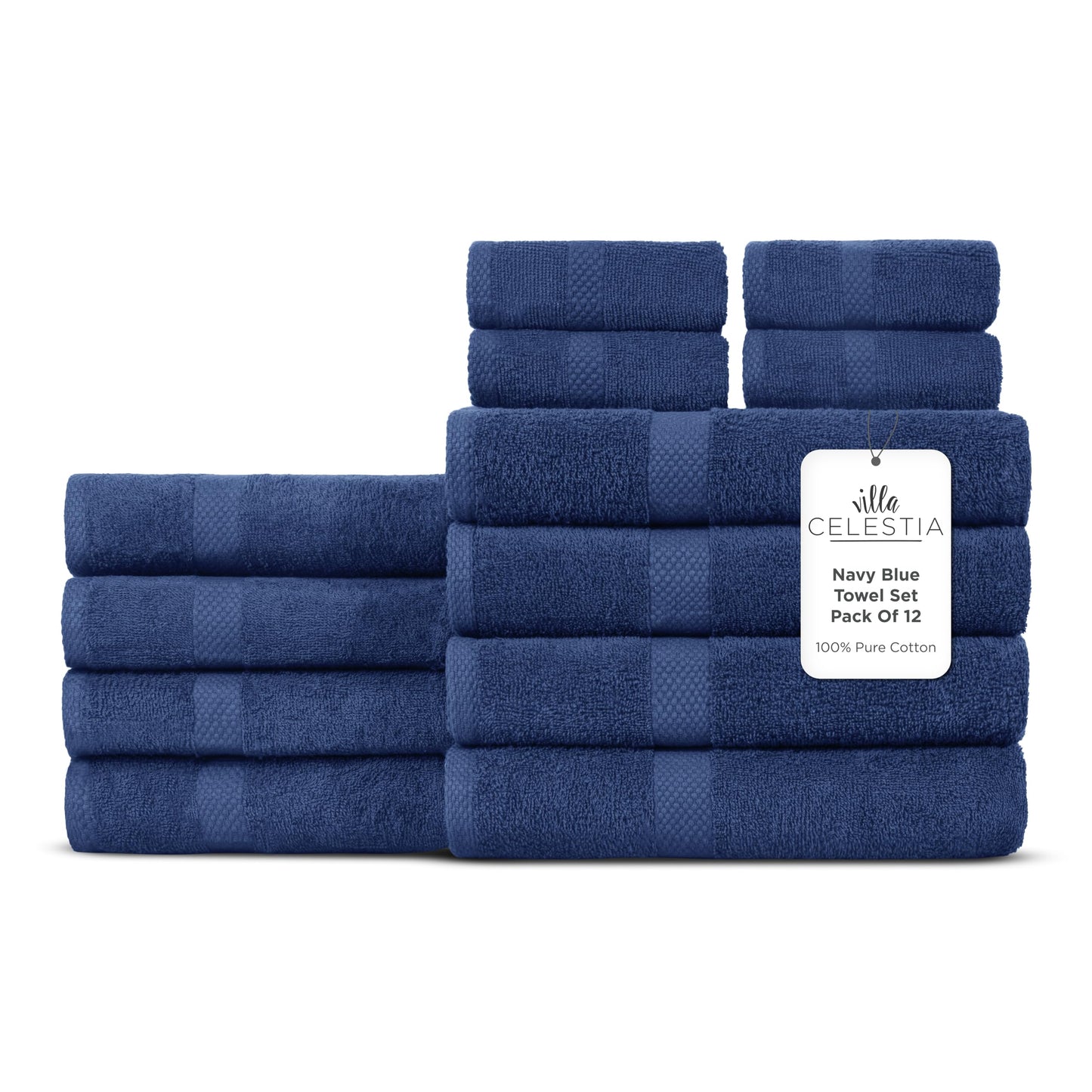 600 GSM 100% Cotton Bath Towels, Grey, Set of 4, Highly Absorbent, Plush, Soft, Quick Dry, 4 Pieces Combed Cotton Luxury Towels for Hotels, Spa, Salon, Bathroom, Dorm, Pack of 4