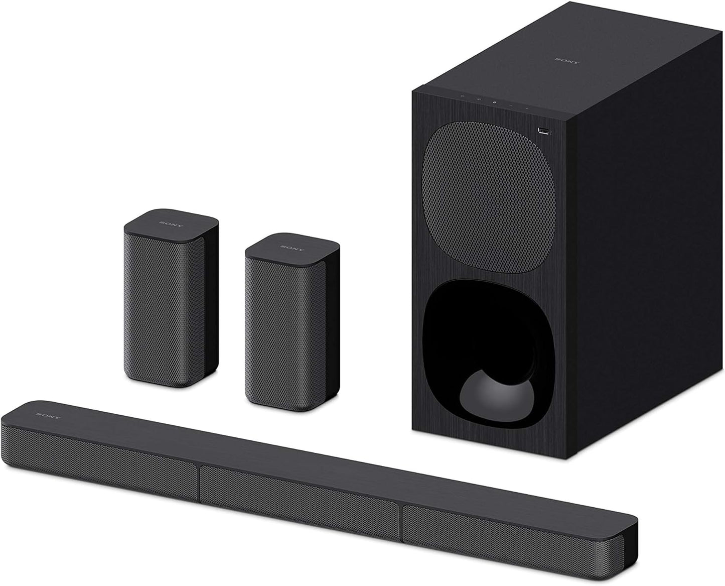 Sony HT-S20R - 5.1ch Soundbar with wired subwoofer and rear speakers, Bluetooth, USB, HDMI, black