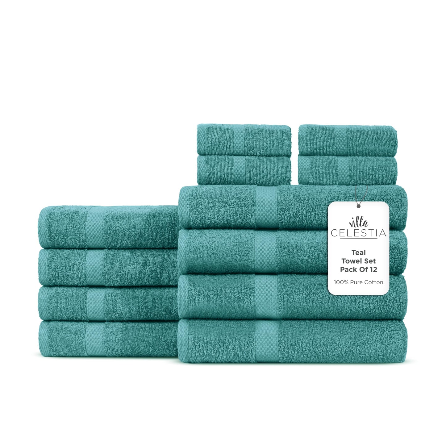 600 GSM 100% Cotton Bath Towels, Grey, Set of 4, Highly Absorbent, Plush, Soft, Quick Dry, 4 Pieces Combed Cotton Luxury Towels for Hotels, Spa, Salon, Bathroom, Dorm, Pack of 4