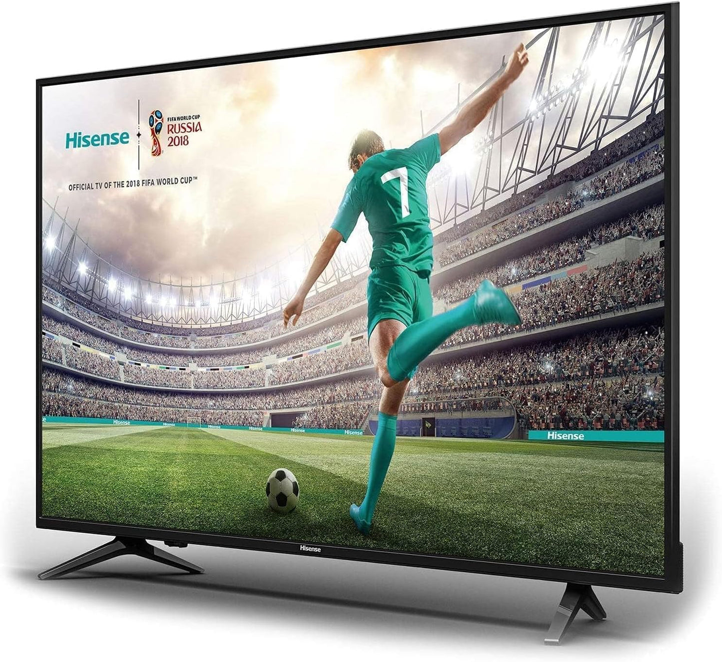Hisense 50 Inch TV 4K UHD Smart TV, With Dolby Vision HDR, DTS Virtual X, YouTube, Netflix, Freeview Play & Alexa Built-in, Bluetooth & WiFi Black Model 50A61GTUK - 1 Year Full Warranty.