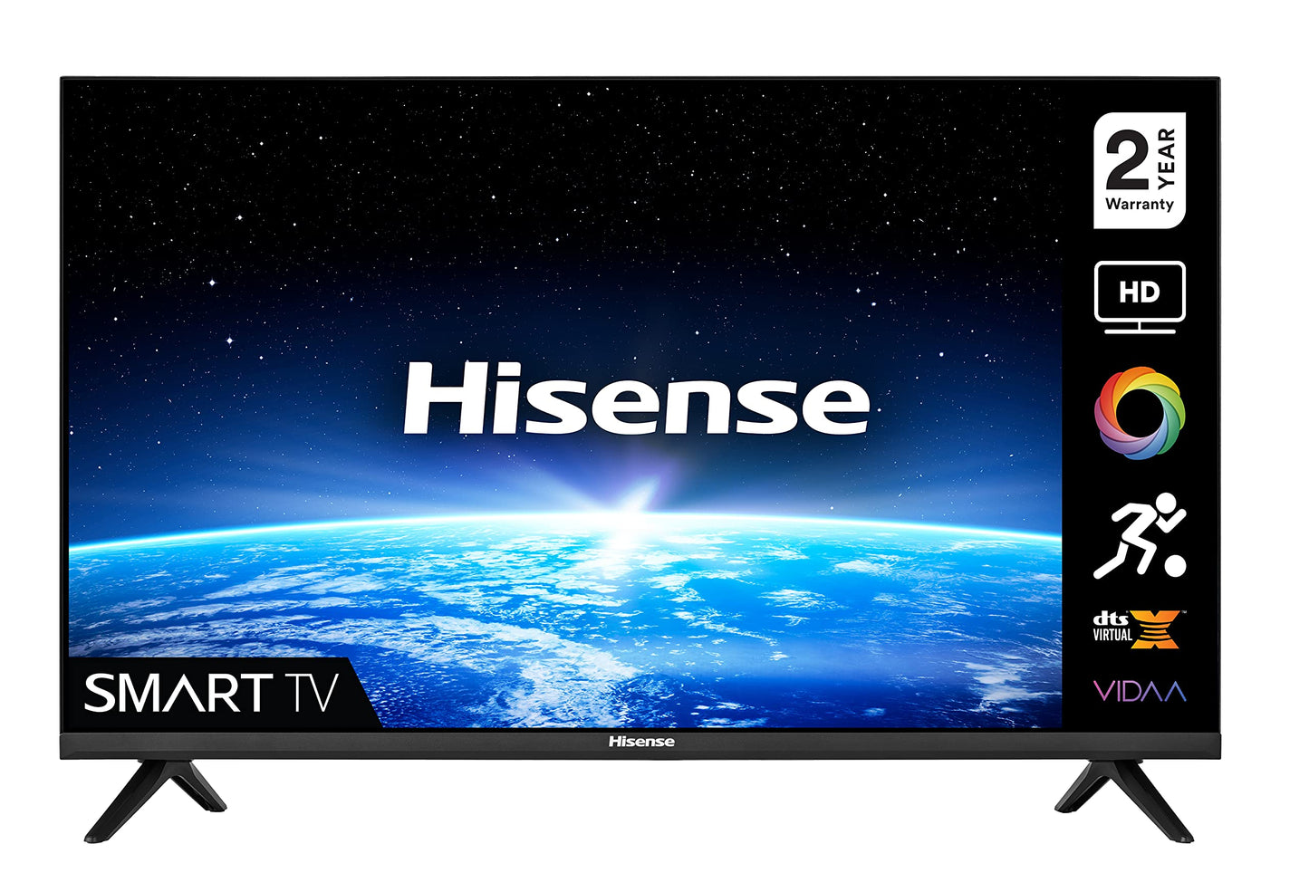 Hisense 50 Inch TV 4K UHD Smart TV, With Dolby Vision HDR, DTS Virtual X, YouTube, Netflix, Freeview Play & Alexa Built-in, Bluetooth & WiFi Black Model 50A61GTUK - 1 Year Full Warranty.