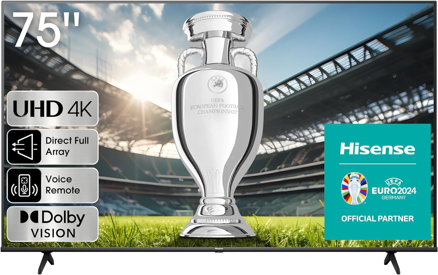 HISENSE QLED Smart TV, 55 Inch E7K with Quantum Dot Colour, Dolby Vision·Atmos, Share to TV, Voice Control and Game Mode VRR ALLM, AI Sports Mode, Youtube, Netflix, Shahid and Anghami,55E7K