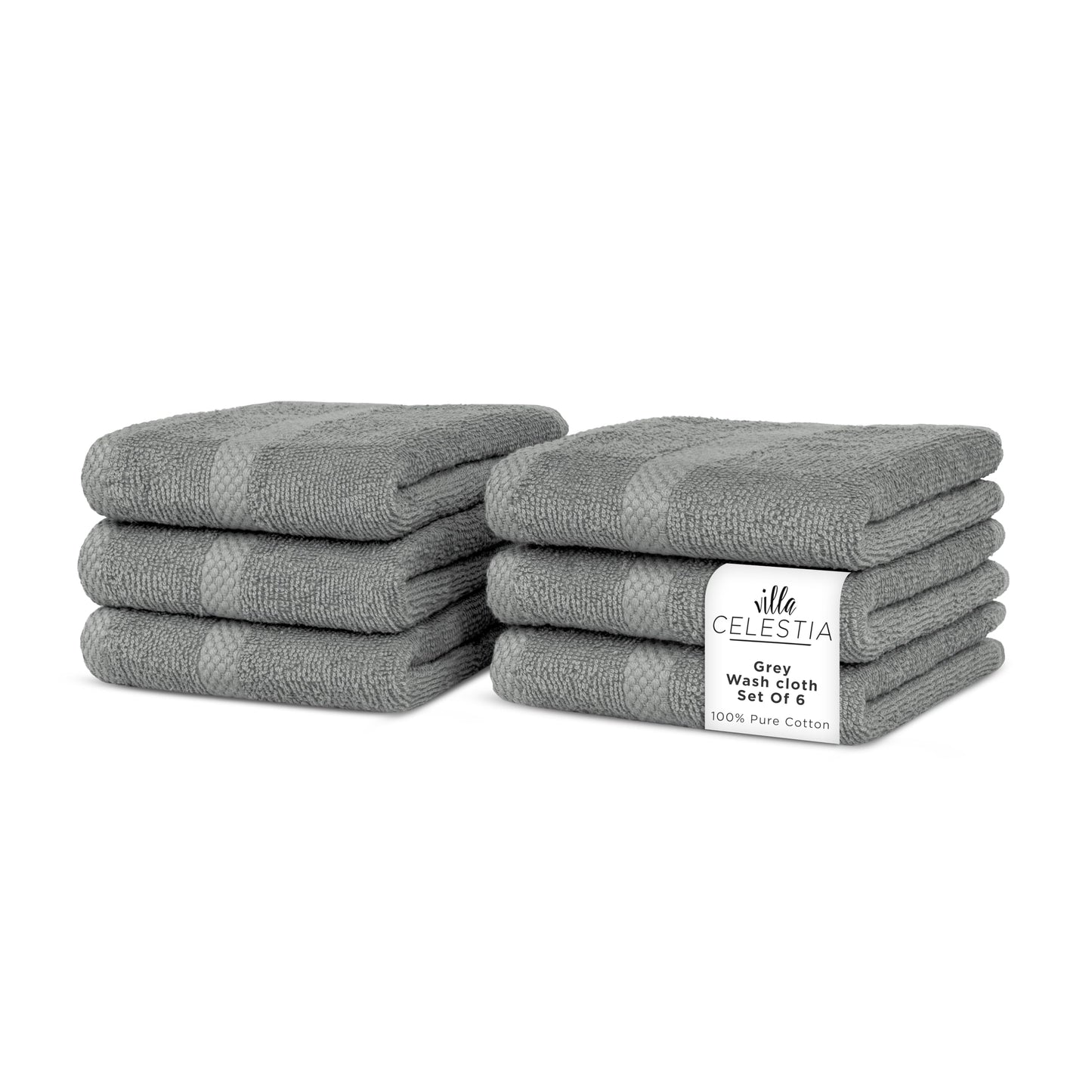 600 GSM 100% Cotton Bath Towels, Grey, Set of 4, Highly Absorbent, Plush, Soft, Quick Dry, 4 Pieces Combed Cotton Luxury Towels for Hotels, Spa, Salon, Bathroom, Dorm, Pack of 4
