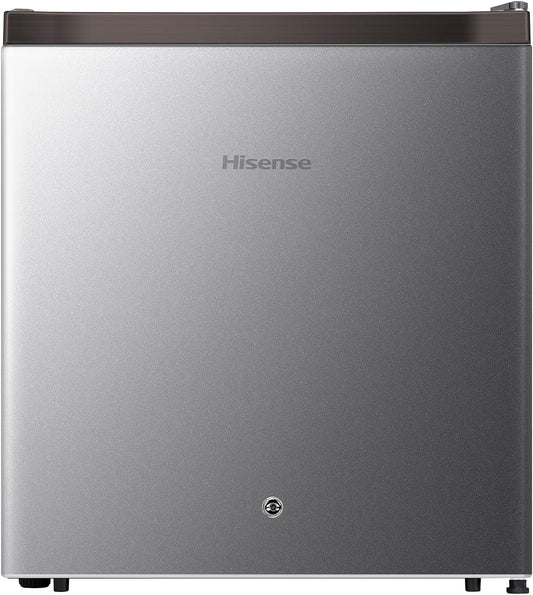 Hisense 60 Liter Compact Single Door Refrigerator, Silver - RR60D4ASU"Min 1 year manufacturer warranty"