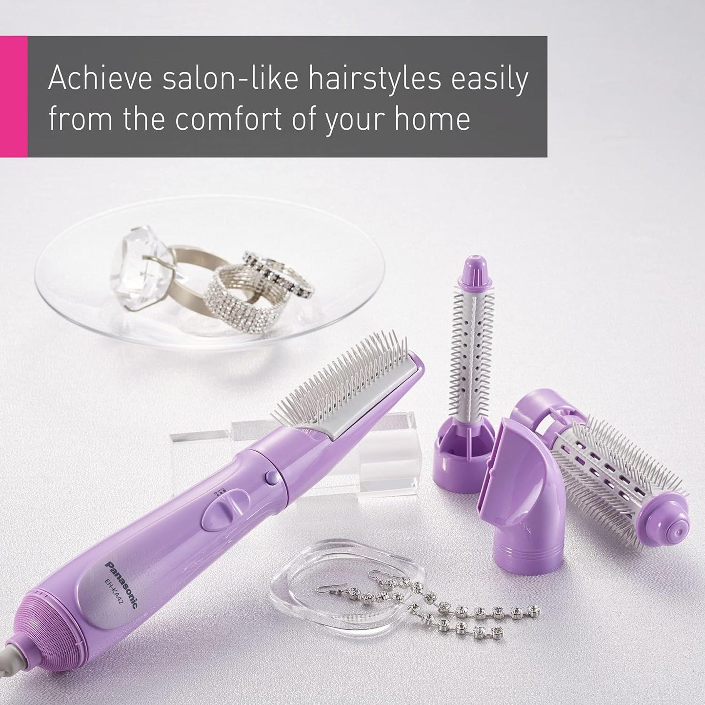 Panasonic Eh-Ka31 Hair Styler Blow Brush 3 Attachments