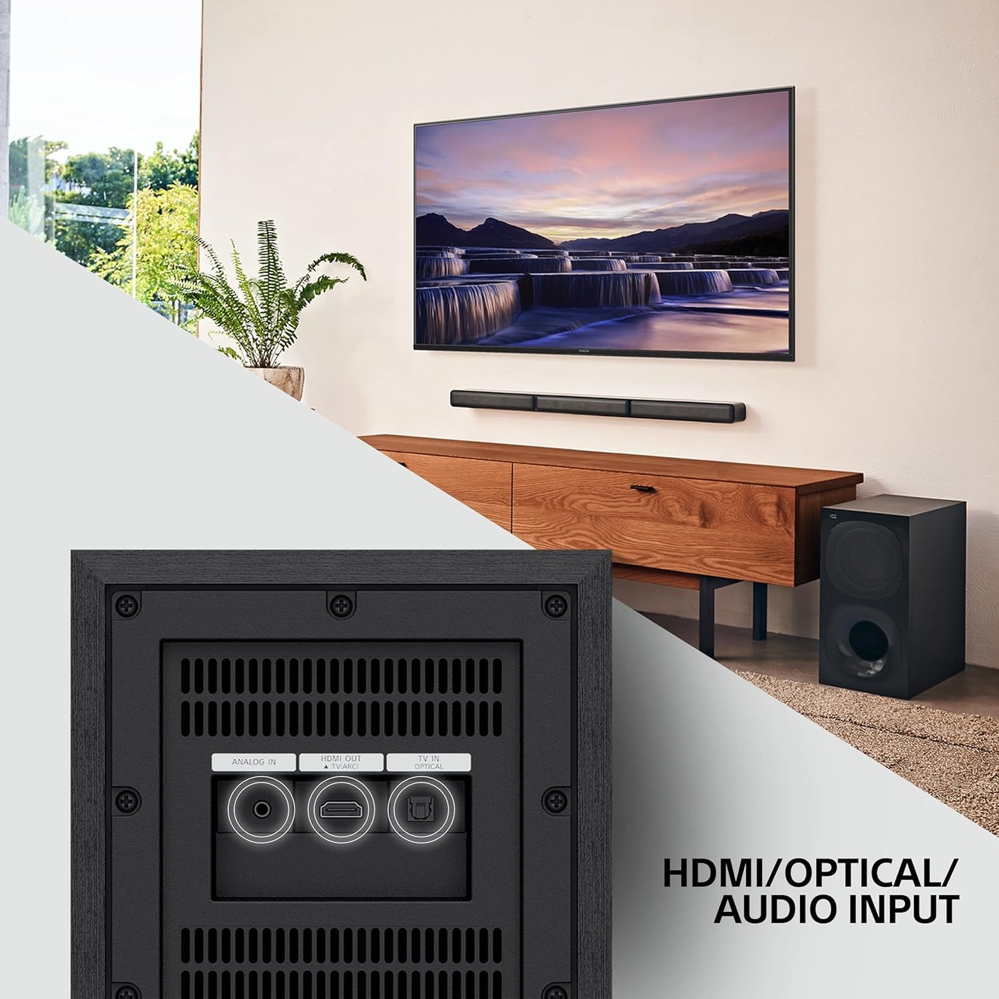 Sony HT-S40R 5.1ch Home Theater Soundbar System, Optical, HDMI