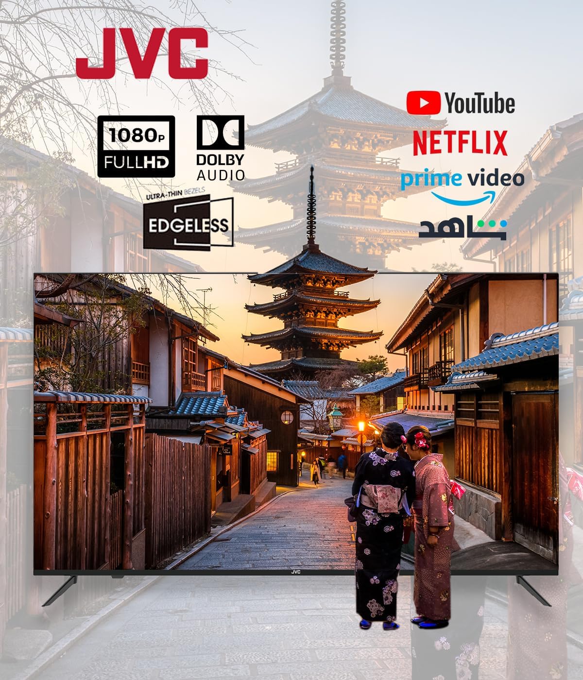 JVC LT-43N5105 Edgeless Smrt LED Television, 43 Inch Size