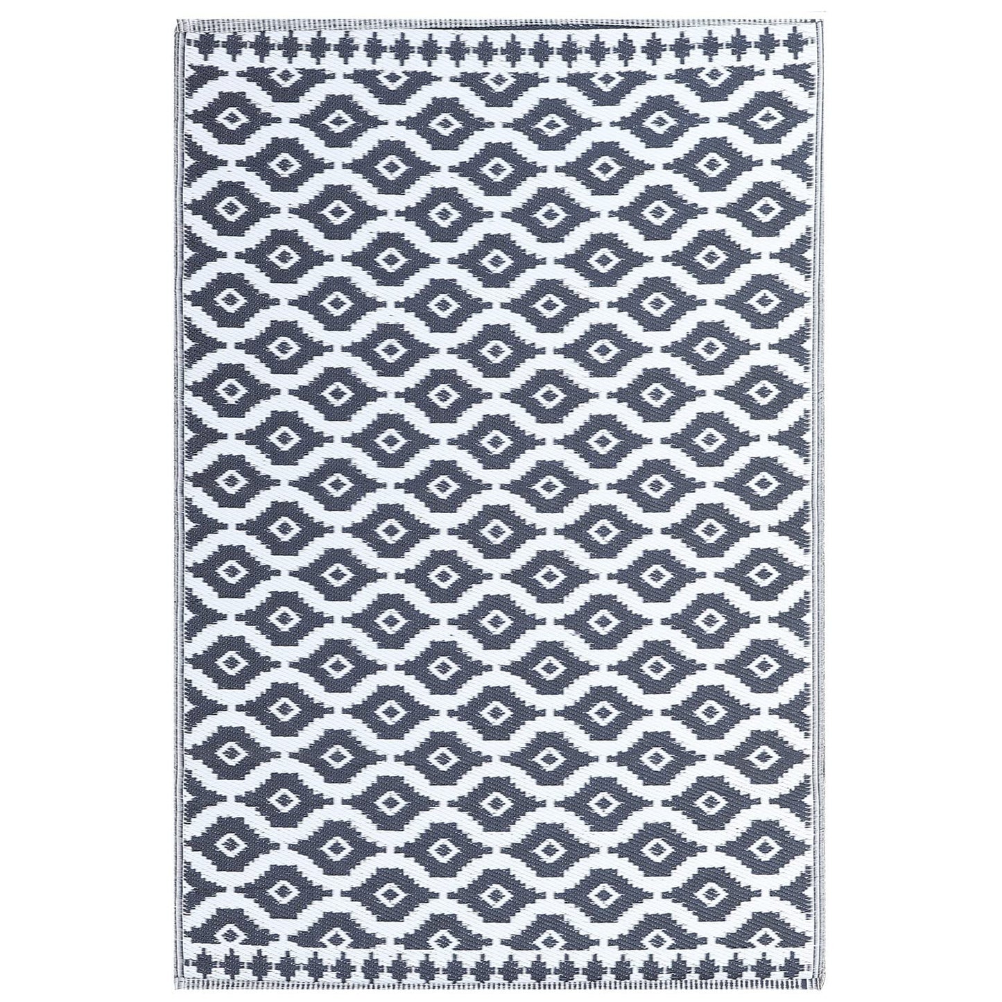 Lavish Touch Plastic Rug Indoor Outdoor Waterproof, Washable, Reversible, for Deck, Porch, Patio, Balcony and RV Camping Rug