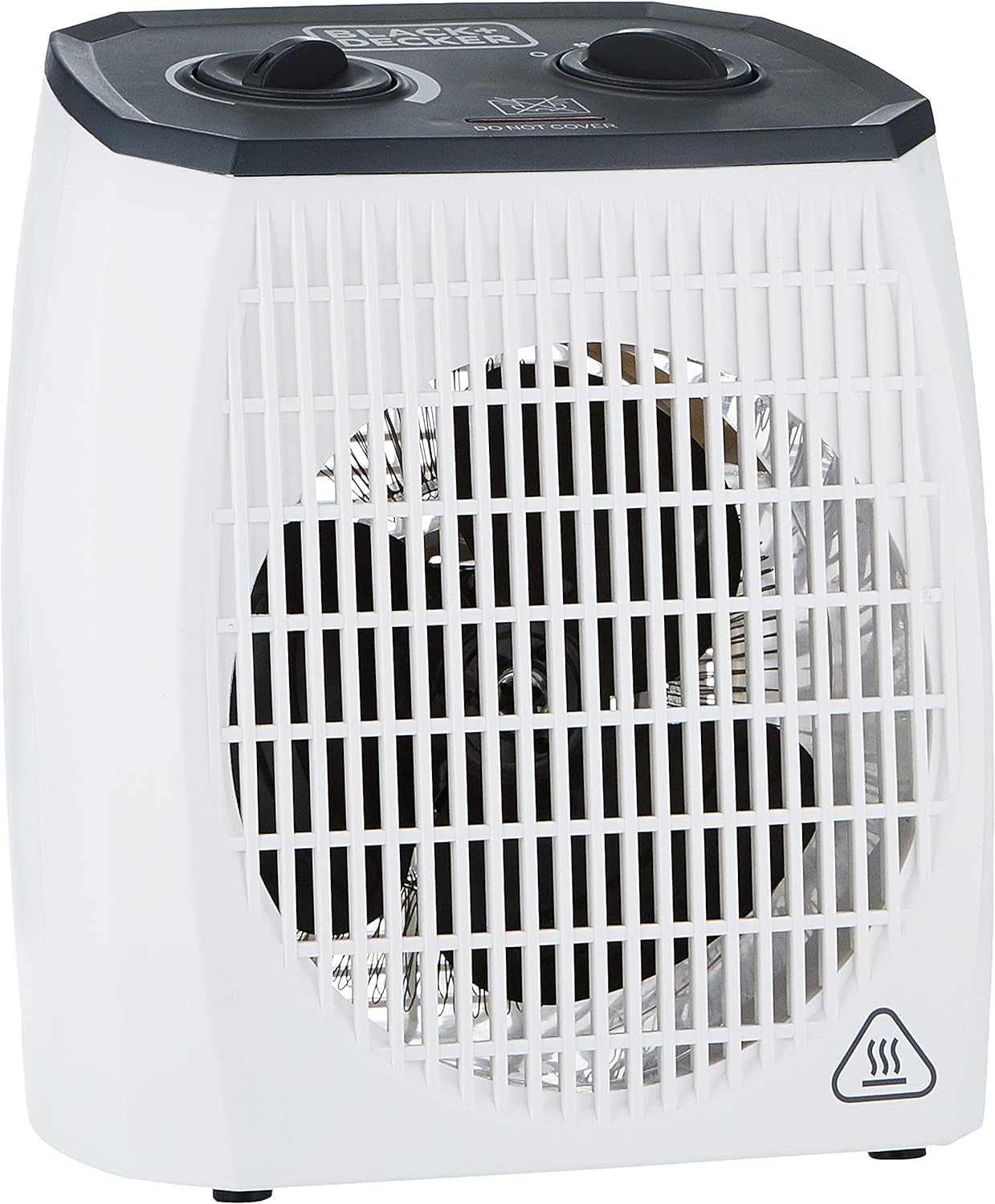 Black+Decker 2400W Horizontal Fan Heater, White, Hx230-B5, 1